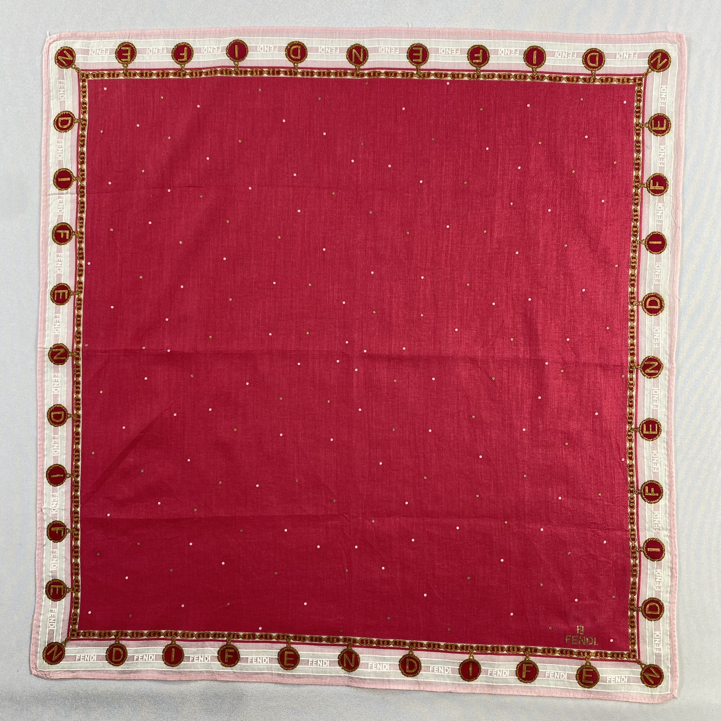 Vintage Fendi Handkerchief / Neckerchief / Bandana-P1142 Size ONE SIZE - 1 Thumbnail