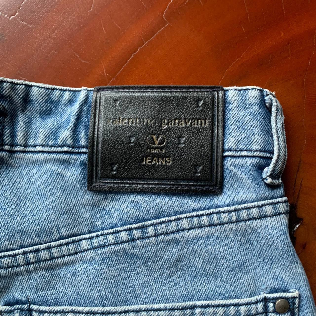 Valentino 💥 Rare 💥 90’s Valentino Garavani Earth Day Blue Denim Pants Size US 30 / EU 46 - 11 Thumbnail