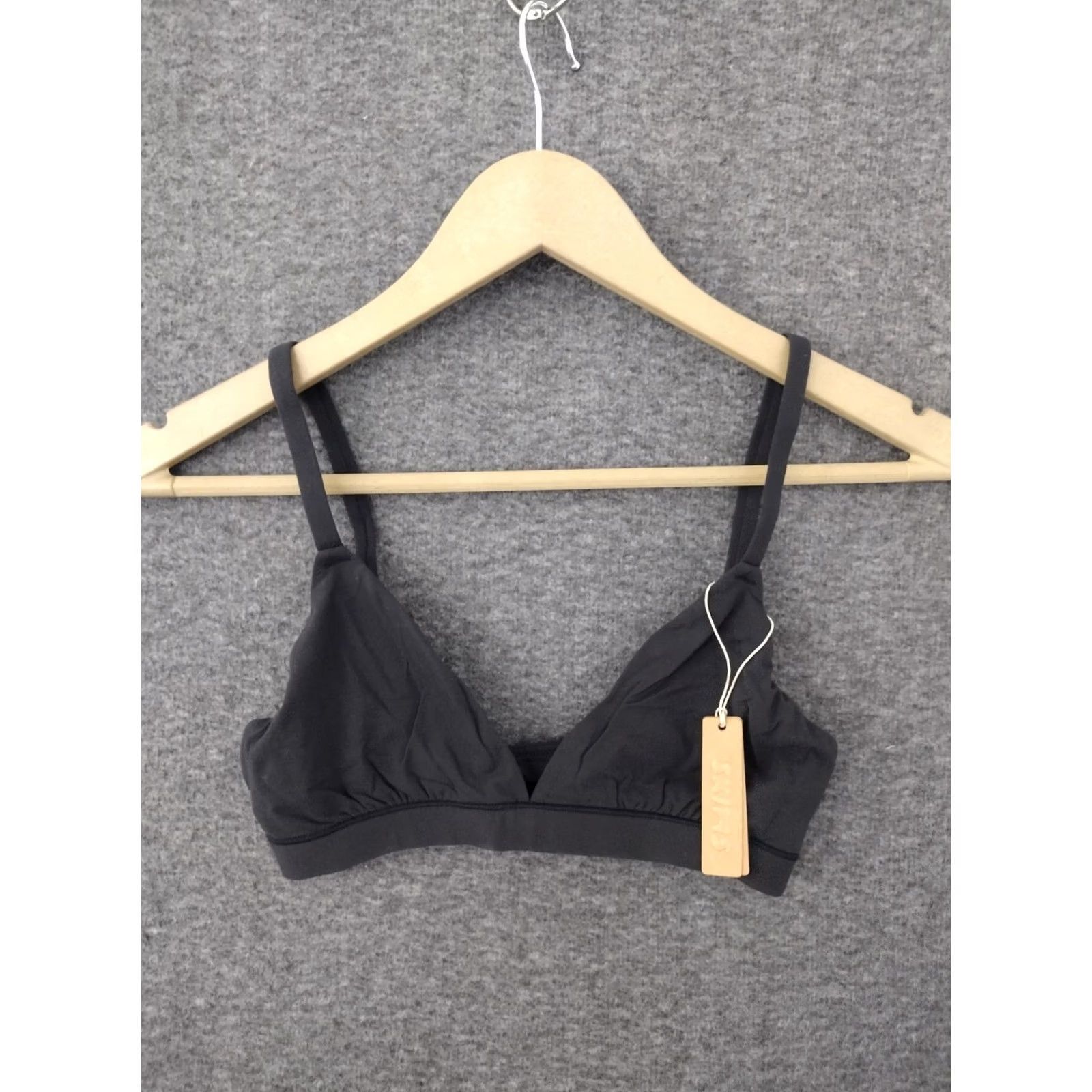 SKIMS SKIMS Bras Bralette Fits Everybody Onyx XXS Women's Triangle Bralette Onyx Black XS? Size ONE SIZE - 2 Thumbnail
