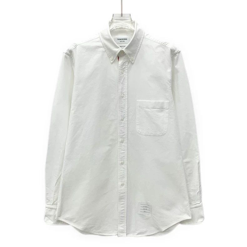 Thom Browne Thom browne White cotton lapel single-breasted long-sleeved Size US M / EU 48-50 / 2 - 1 Thumbnail