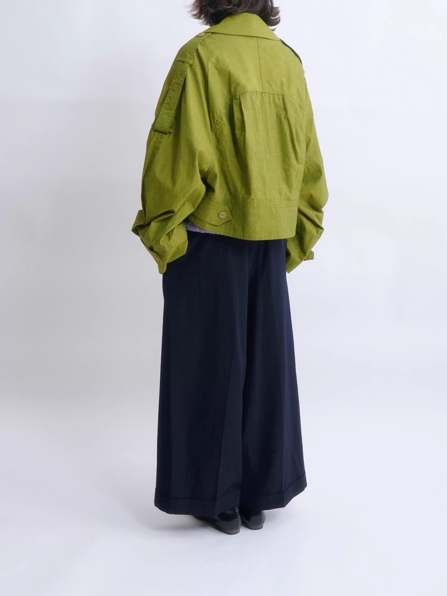 Christian Wijnants Christian Wijnants moss green boxy short jacket Size XS / US 0-2 / IT 36-38 - 6 Thumbnail