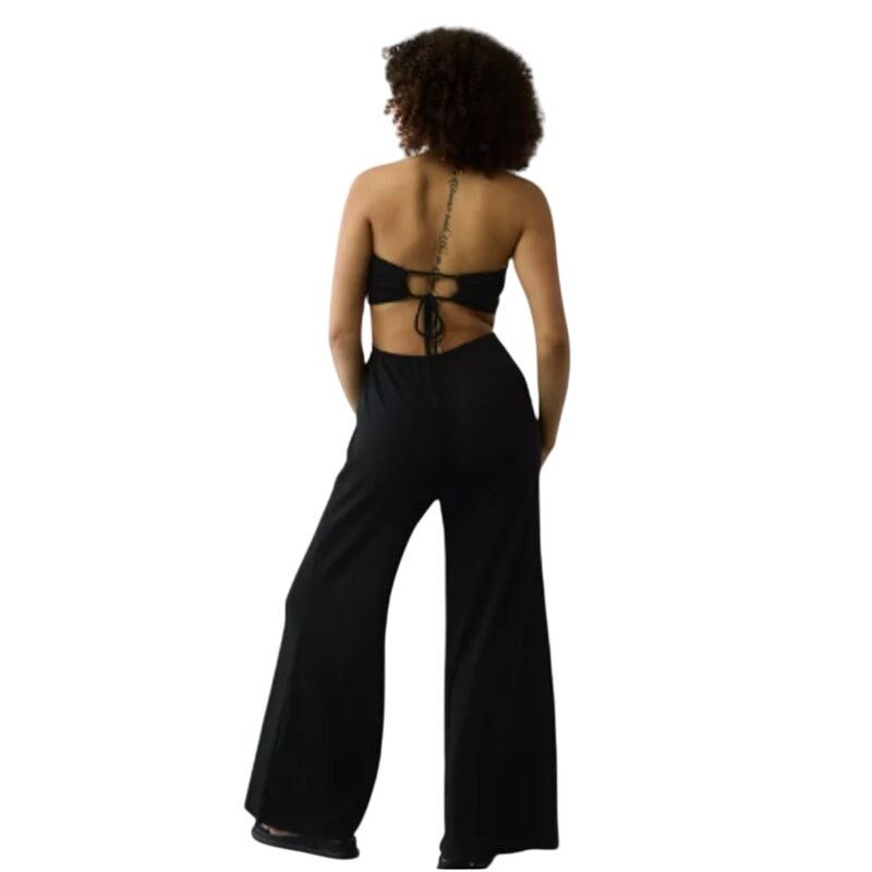 American Eagle Outfitters New American Eagle Womens Medium Cotton Blend Jumpsuit Size 24" / US 00 / IT 34 - 4 Thumbnail