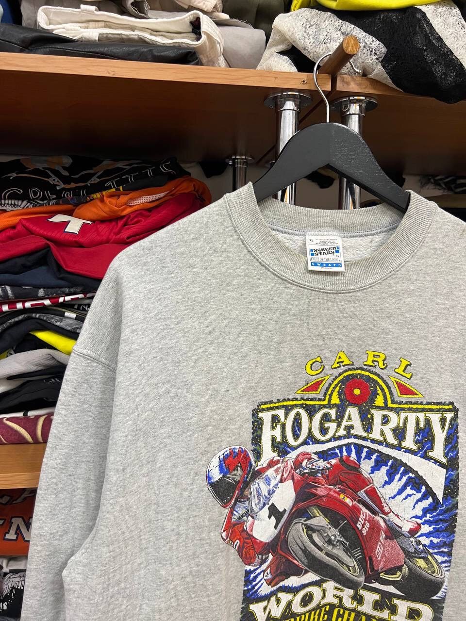 Vintage Vintage Carl Fogarty 916 sweatshirt Size US XL / EU 56 / 4 - 3 Thumbnail