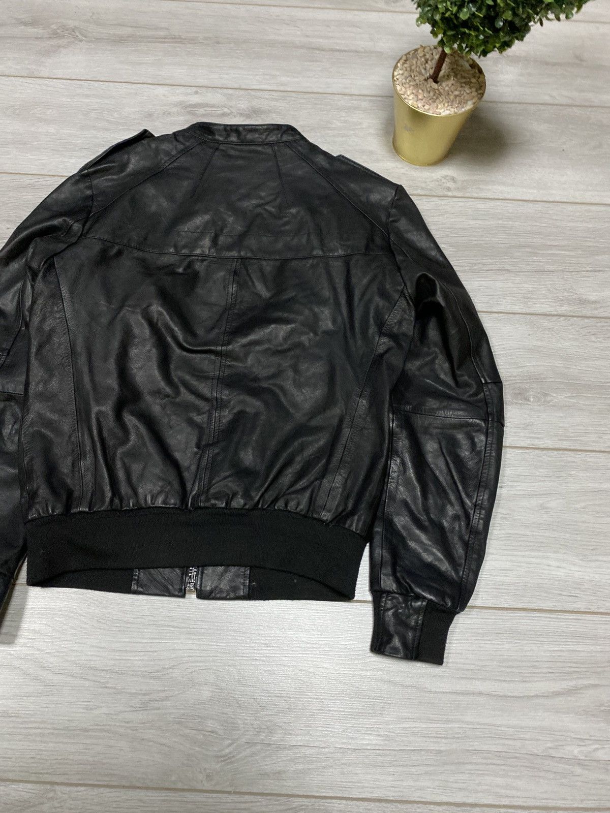 Allsaints Allsaints Spitalfields bomber Leather Jacket zip Size US S / EU 44-46 / 1 - 8 Thumbnail