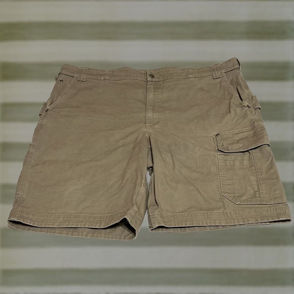CO Duluth Fire Hose Cool Max Flex Carpenter Shorts Mens Size 48 Brown Cargo Workwear Stretch Pockets 10in Inseam Flat Front Zip Size US 32 / EU 48 - 1 Thumbnail