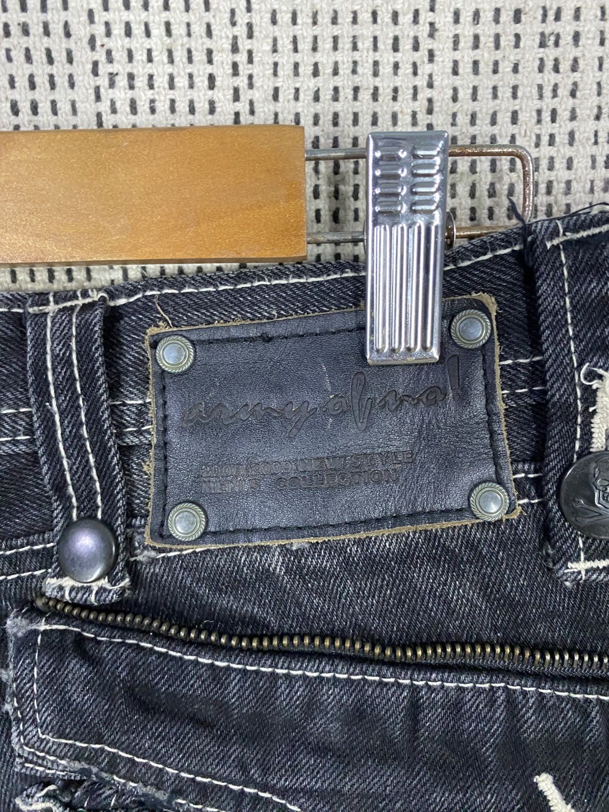 If Six Was Nine Army of no! Collection 2008/09 punk denim distressed Size US 32 / EU 48 - 10 Thumbnail