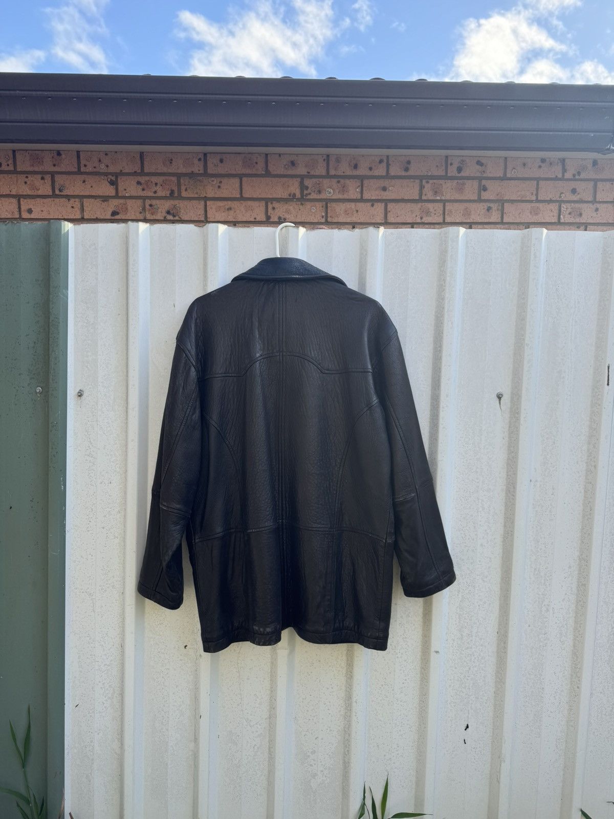 Camel Camel Vintage Workers Leather Jacket Size US XL / EU 56 / 4 - 4 Thumbnail