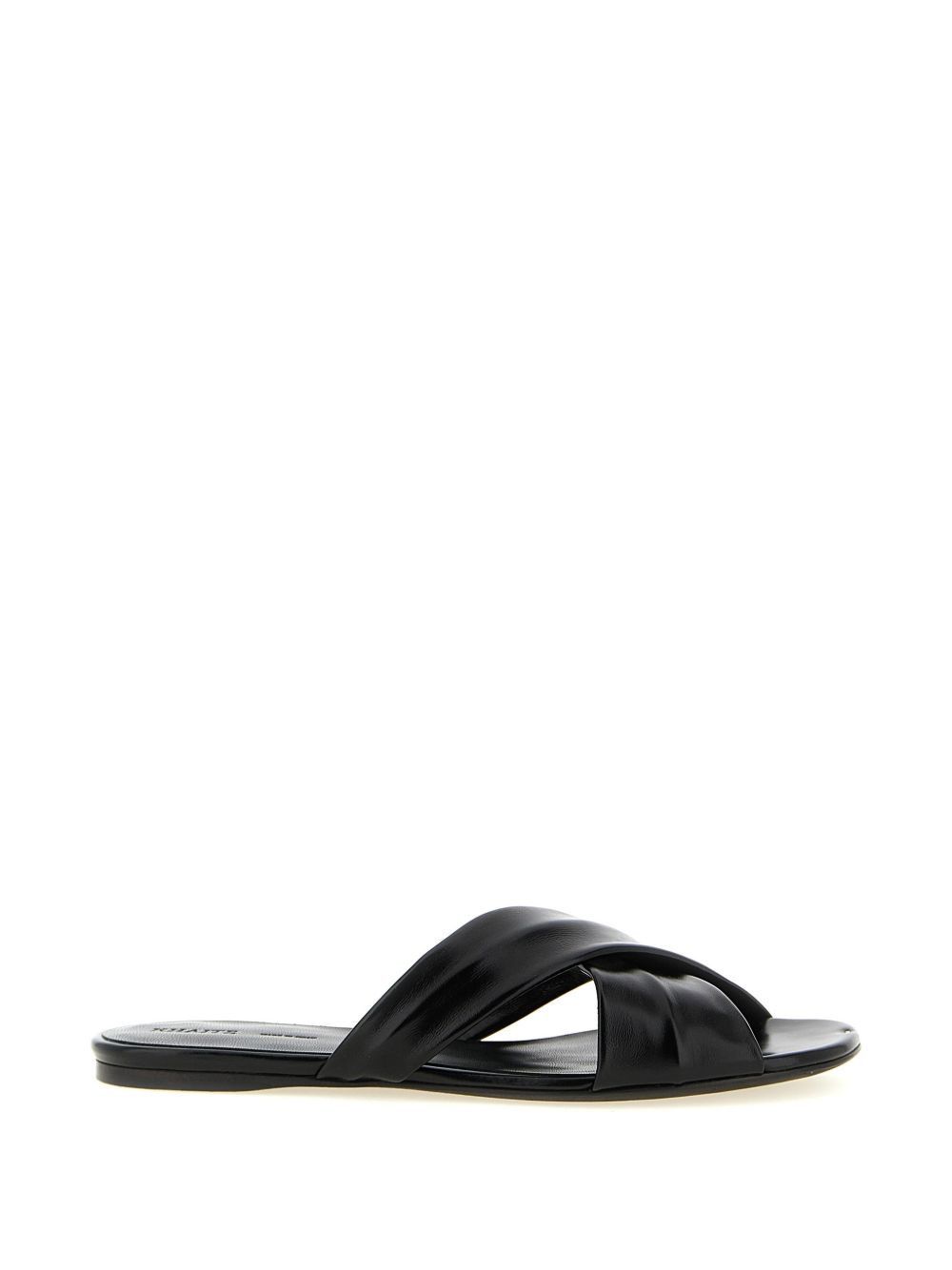 KHAITE LIRIA LEATHER FLAT SANDALS Size US 11 / IT 41 - 1 Thumbnail