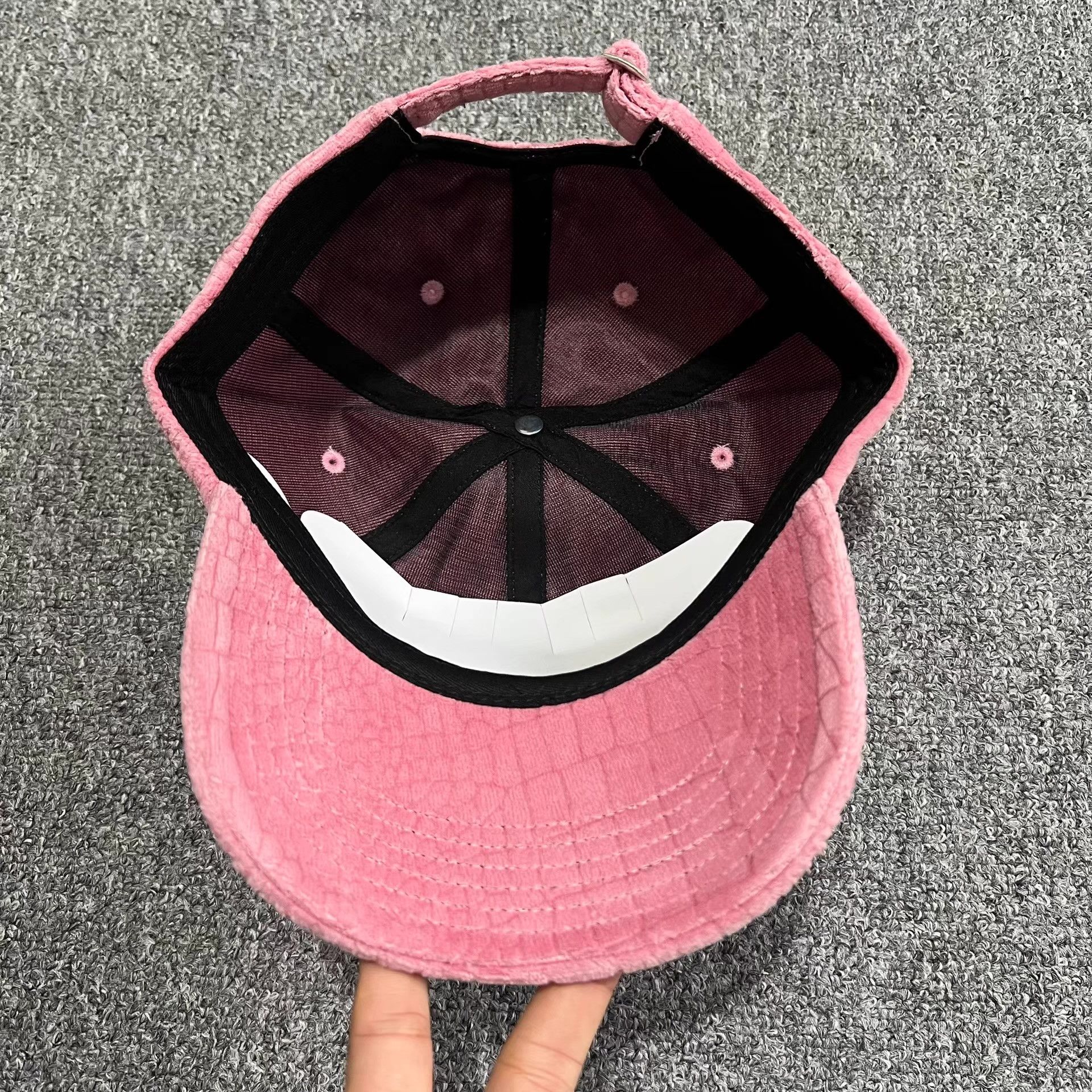 Fucking Awesome FuckingAwesomeVelvet FauxCrocodileCurvedBrimBaseball Cap Q7 Size ONE SIZE - 3 Thumbnail