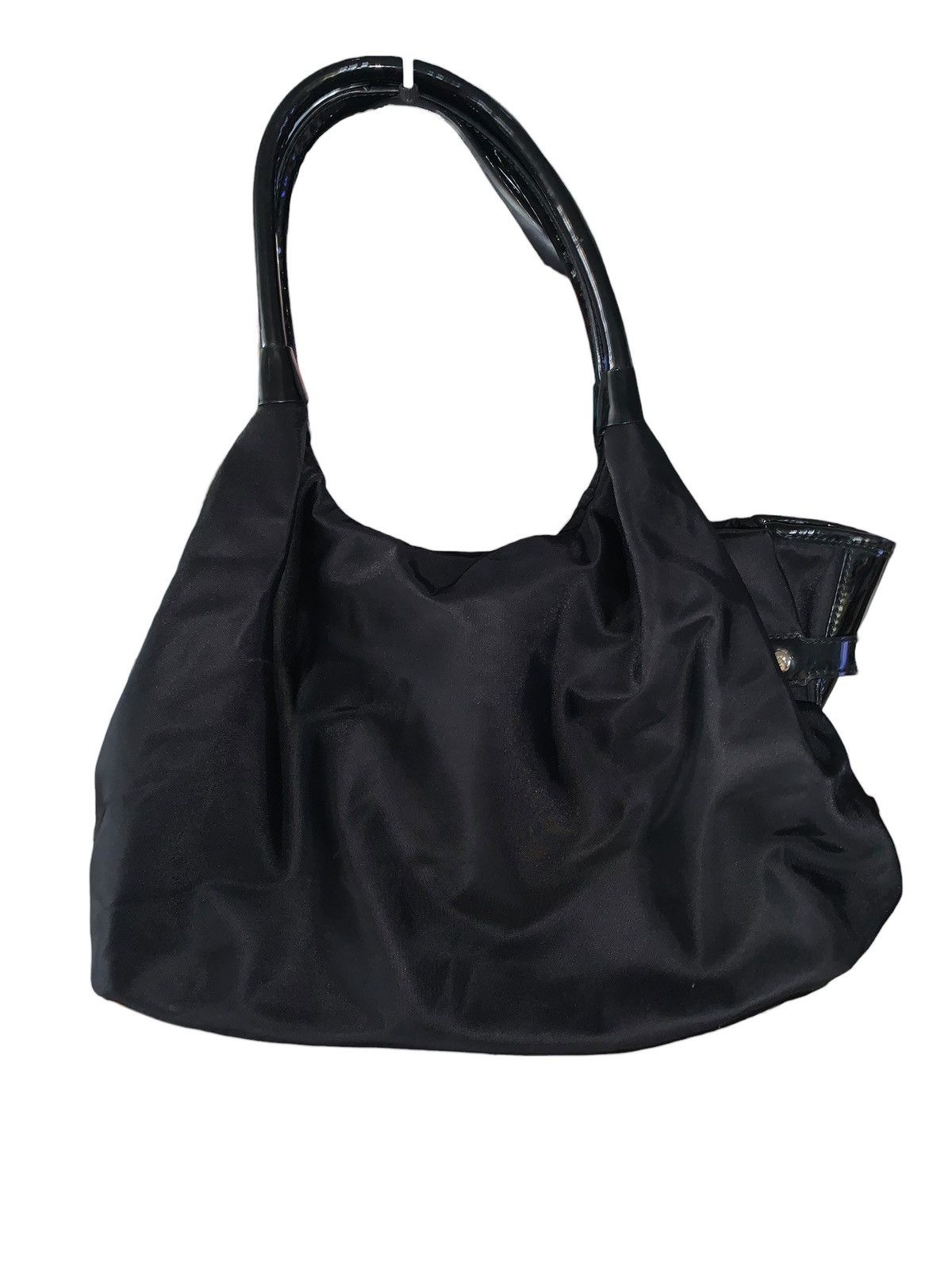 Kate Spade Kate Spade Stevie Black Nylon Patent Leather Satchel Bag Size ONE SIZE - 7 Thumbnail
