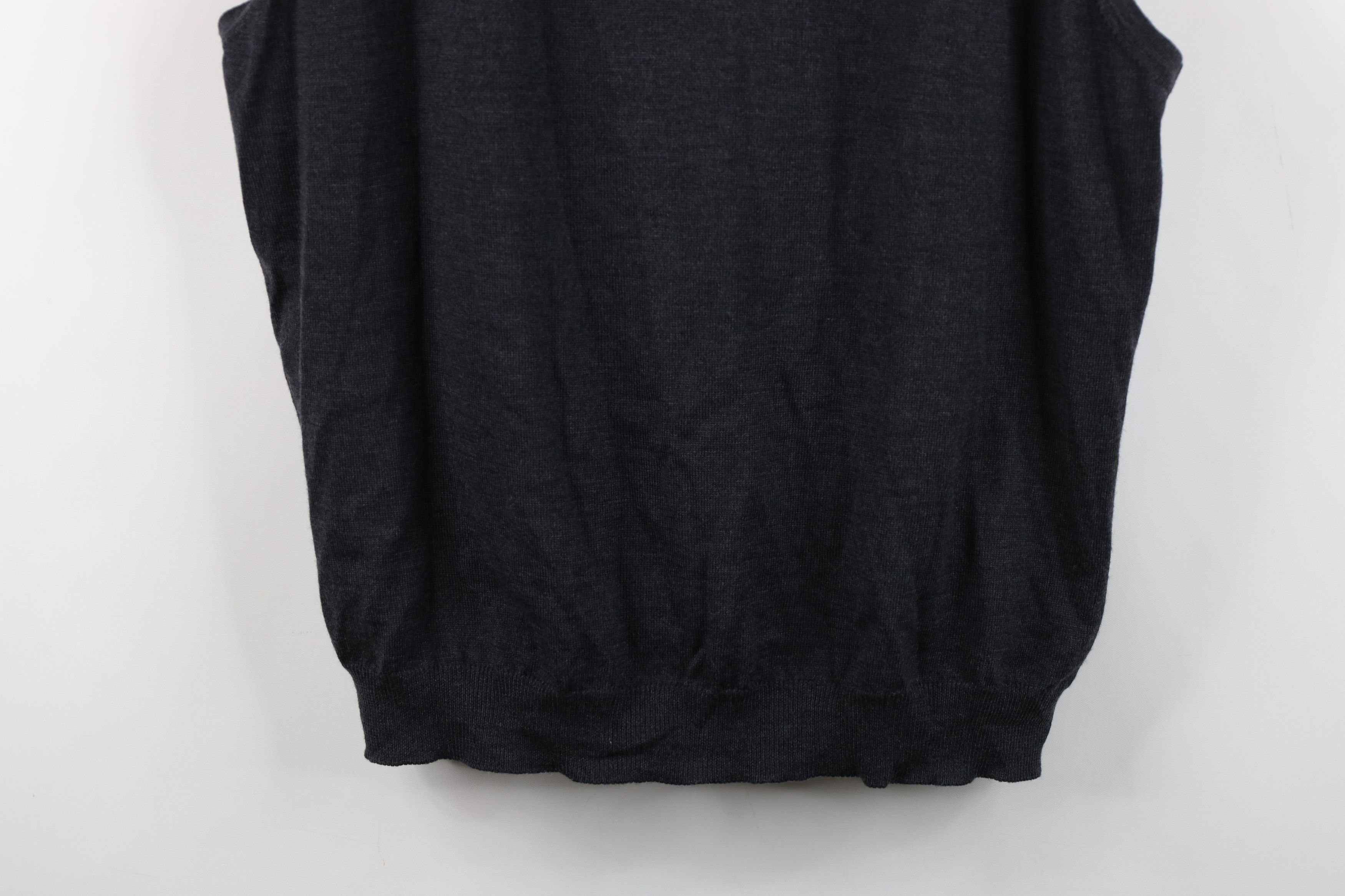 Vintage Vintage 90s Streetwear Merino Wool Knit Sweater Vest Gray Size US XXL / EU 58 / 5 - 3 Thumbnail