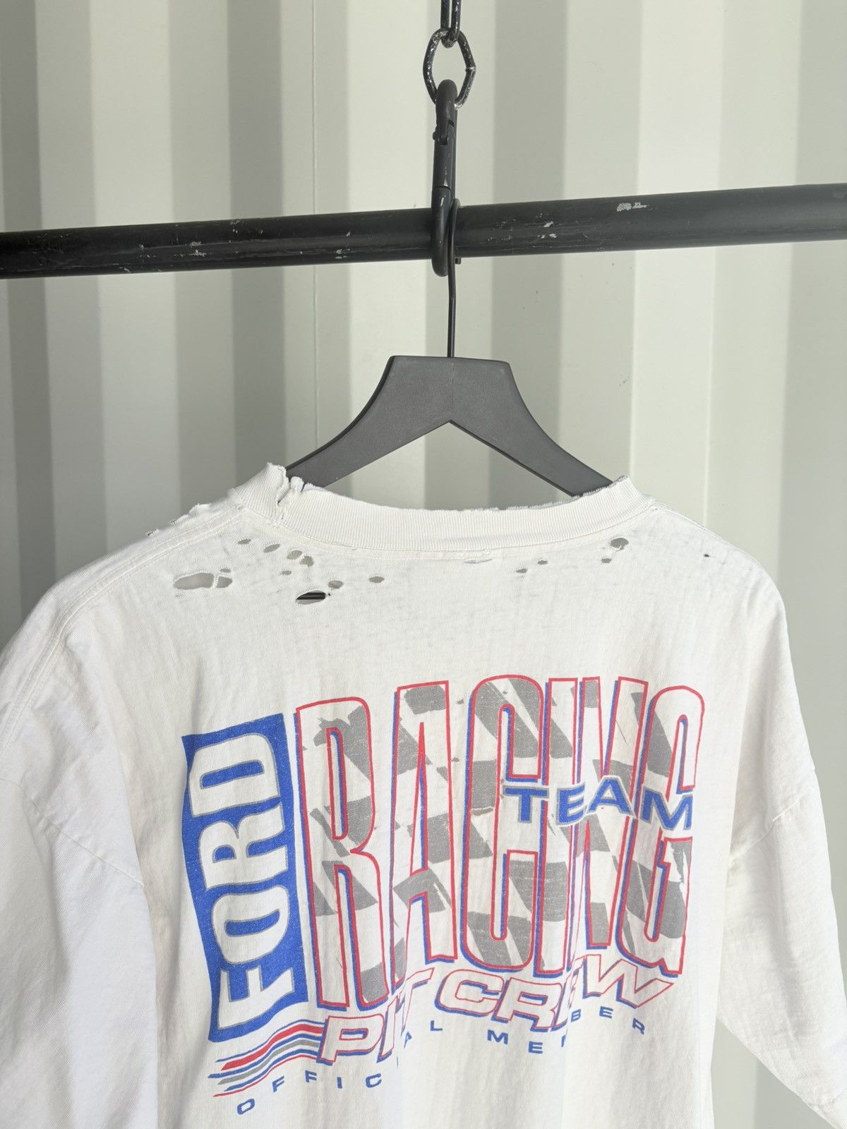 Vintage Thrashed Ford Racing Sun Faded Shirt Distressed Erd Grunge Size US XL / EU 56 / 4 - 5 Thumbnail
