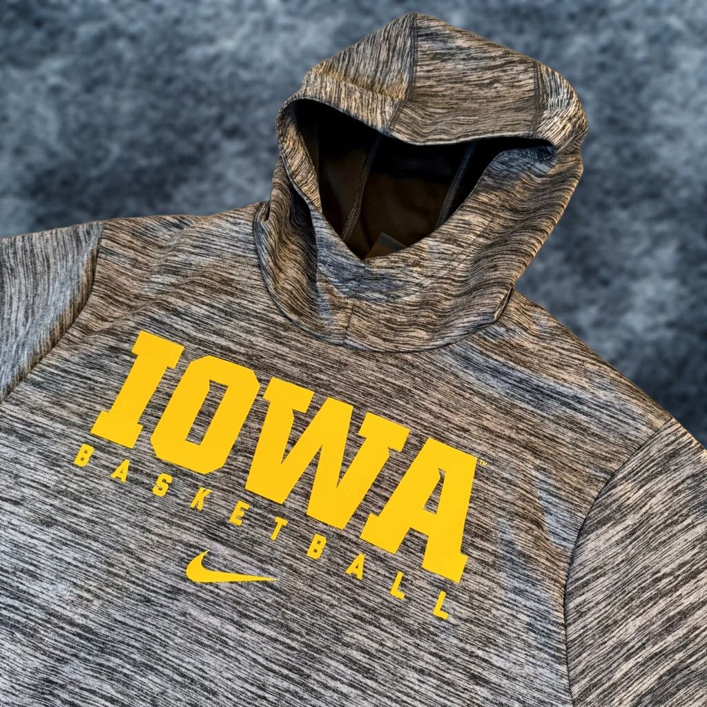 Nike Nike Hawkeyes Basketball Hoodie Mens L Gray Dri-Fit Pullover Sweatshirt Size US L / EU 52-54 / 3 - 1 Thumbnail