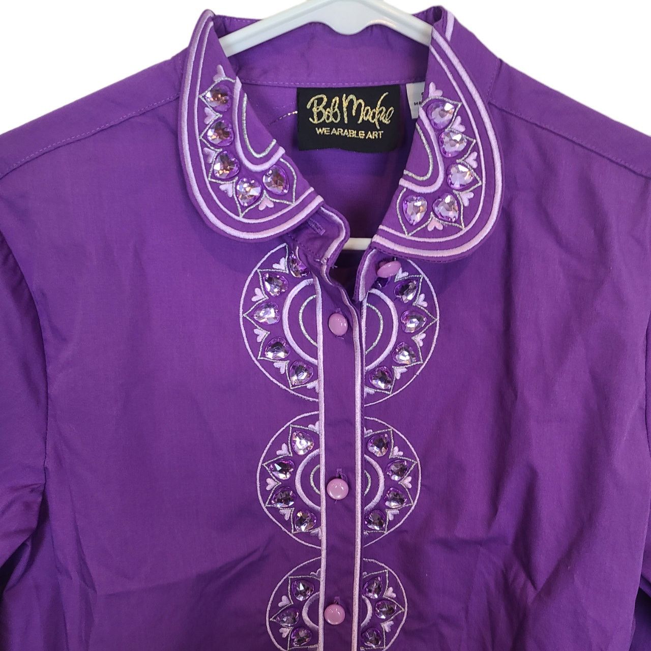 Bob Mackie Bob Mackie Wearable Art Top Rhinestone Embroidered Size S Size S / US 4 / IT 40 - 3 Thumbnail