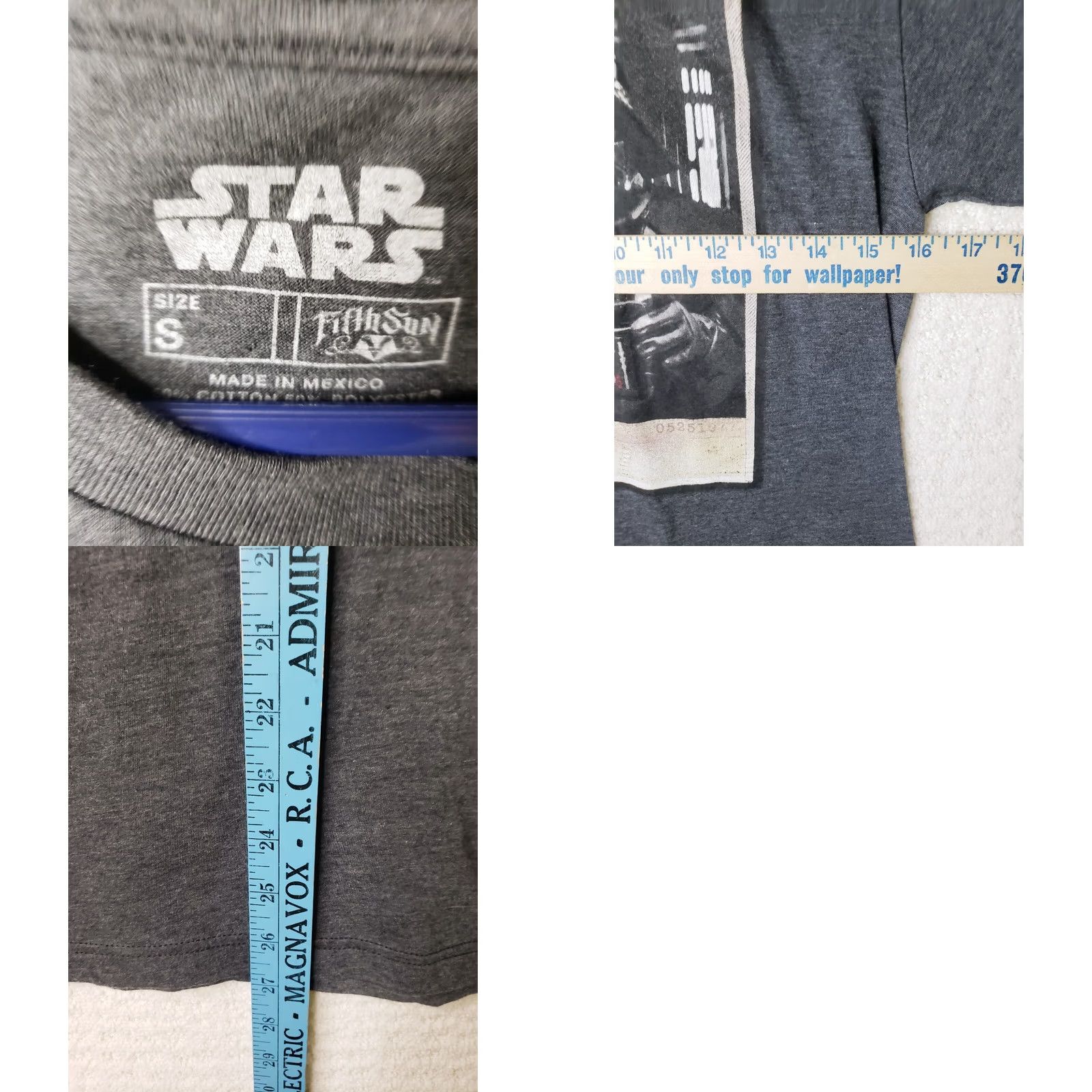 Vintage VINTAGE Fifth Sun Star Wars Gray Graphic T Shirt - Star Wars Darth Vader Stormtrooper Logo M Mens Size US S / EU 44-46 / 1 - 8 Thumbnail