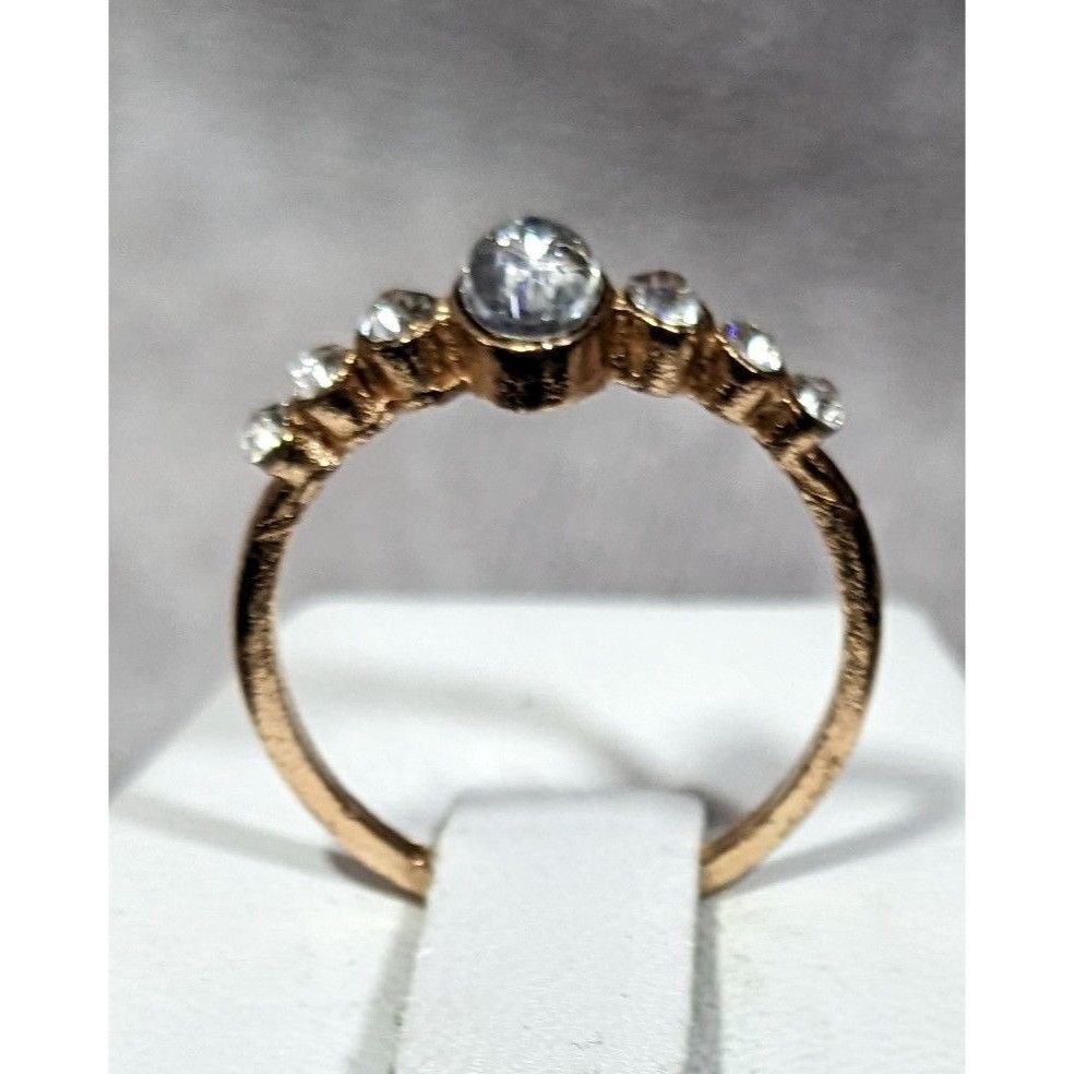 Other Elegant Glam Gold Tone Clear Gemmed Ring Size 7 1/4 Size ONE SIZE - 9 Thumbnail