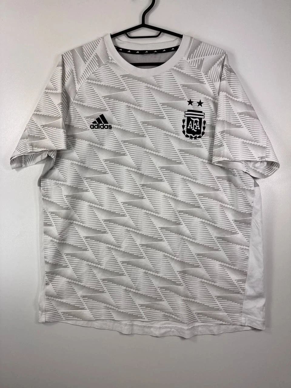 Adidas Adidas Argentina AFA 2022 Training Shirt White Soccer Sz XL Size US XL / EU 56 / 4 - 1 Thumbnail