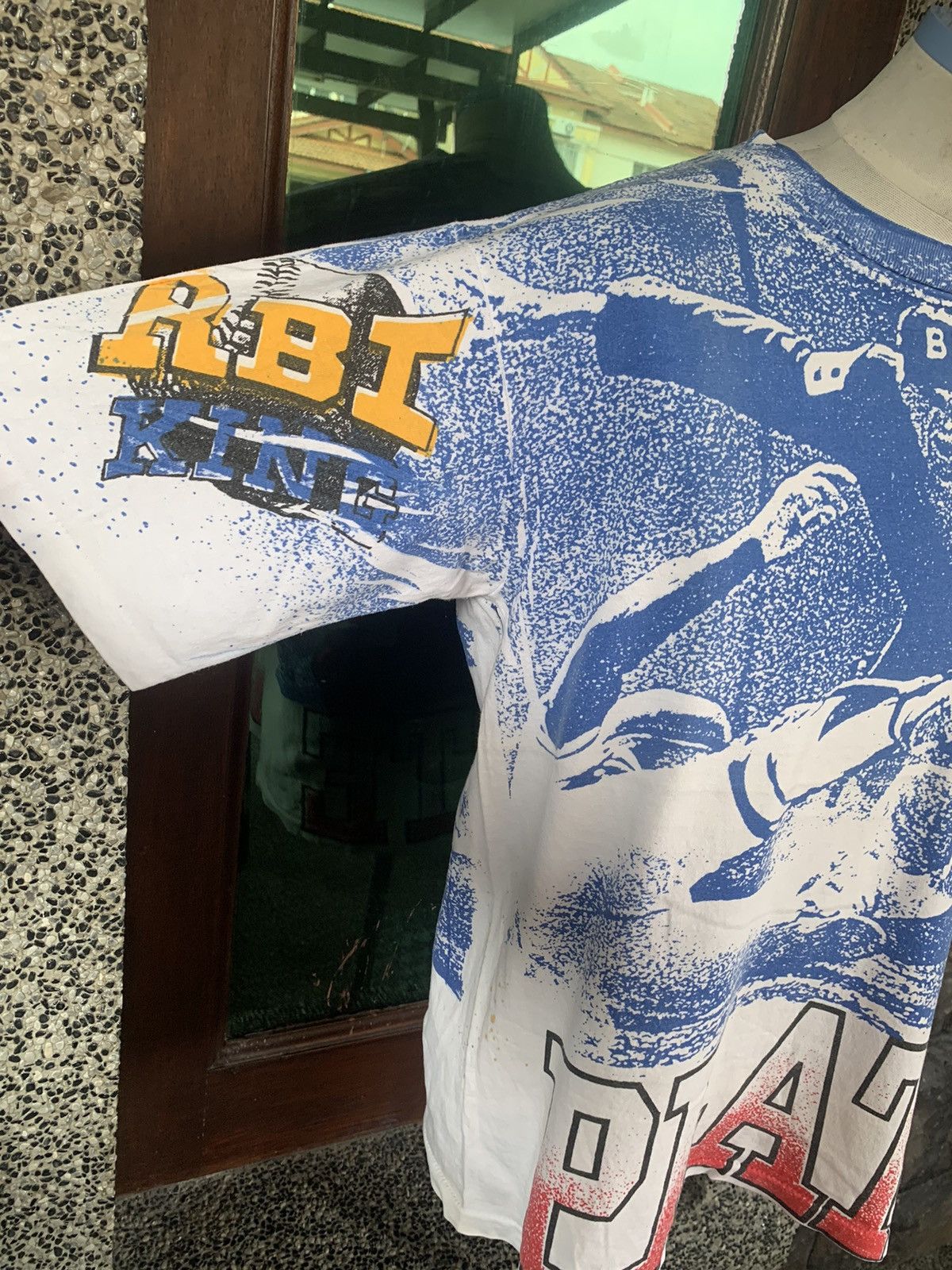 MLB × Vintage Vintage 90s Safe At The Plate RBI King MLB T shirt Size US L / EU 52-54 / 3 - 4 Thumbnail