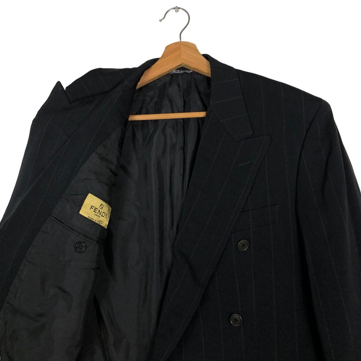 Fendi 🔥VINTAGE FENDI MADE IN ITALY STRIPED COATS JACKET Size US M / EU 48-50 / 2 - 12 Thumbnail