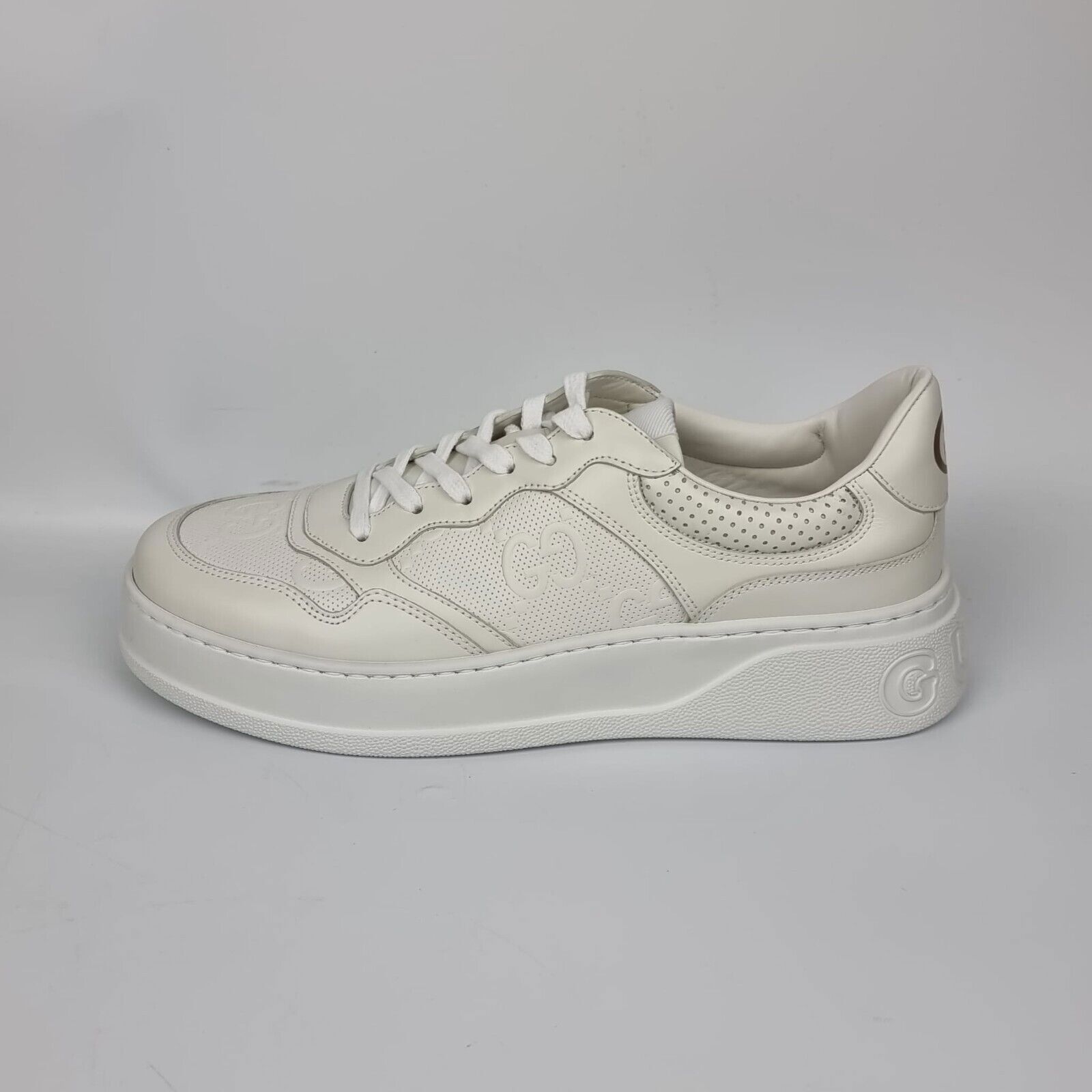 Gucci Chunky Women's White GG Low Top Sneakers New (EU Shoe