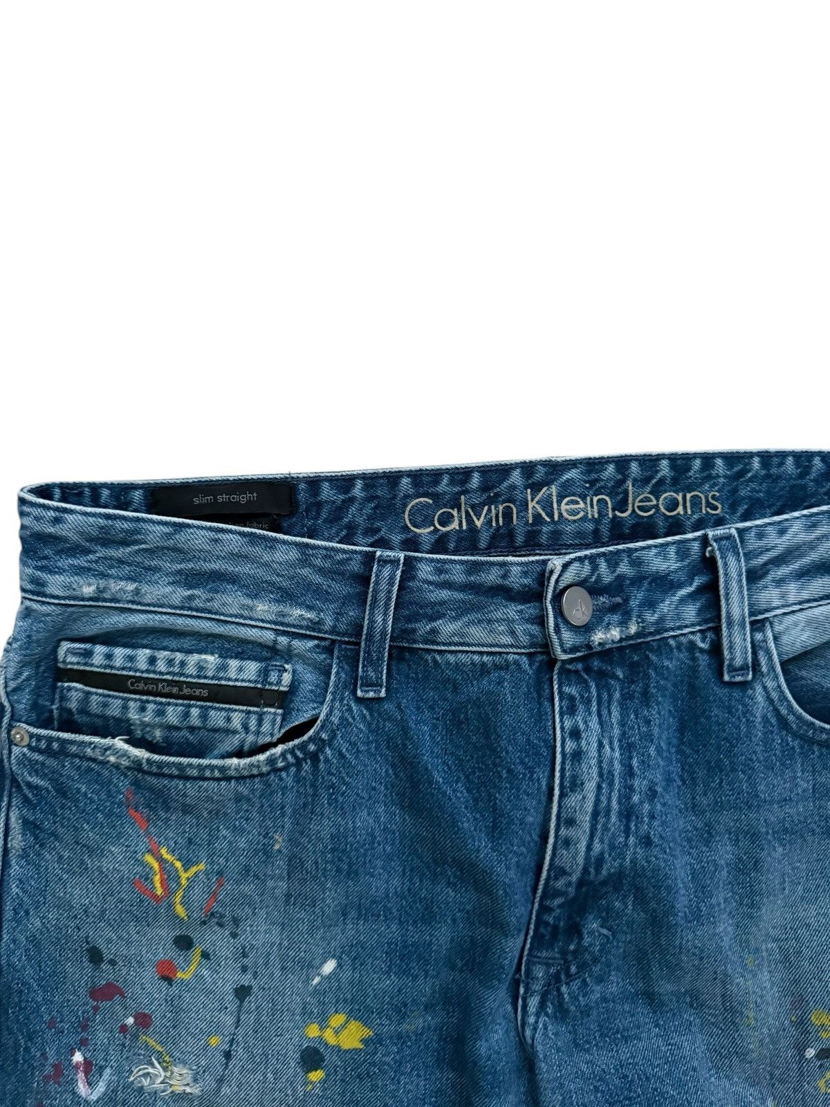 Calvin Klein Calvin Klein paint denim Size US 34 / EU 50 - 3 Thumbnail