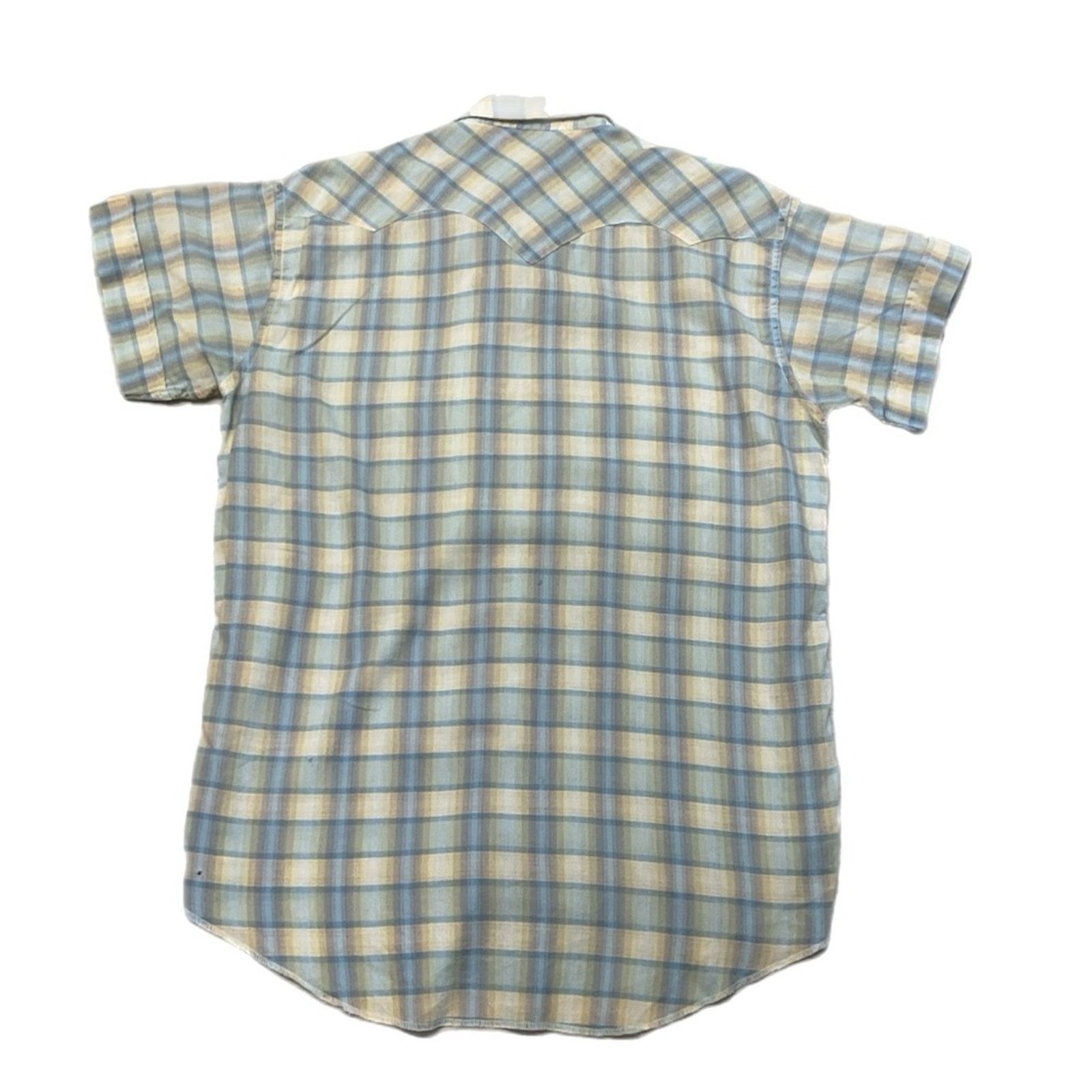 Vintage Vintage 80s Tem-Tex Western Plaid Pearl Snap Shirt Size US L / EU 52-54 / 3 - 2 Thumbnail