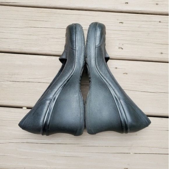 Aldo × Vintage Vintage 90s y2k Bratz Black Leather Chunky Wedge Platform Size US 10.5 / IT 40.5 - 3 Thumbnail