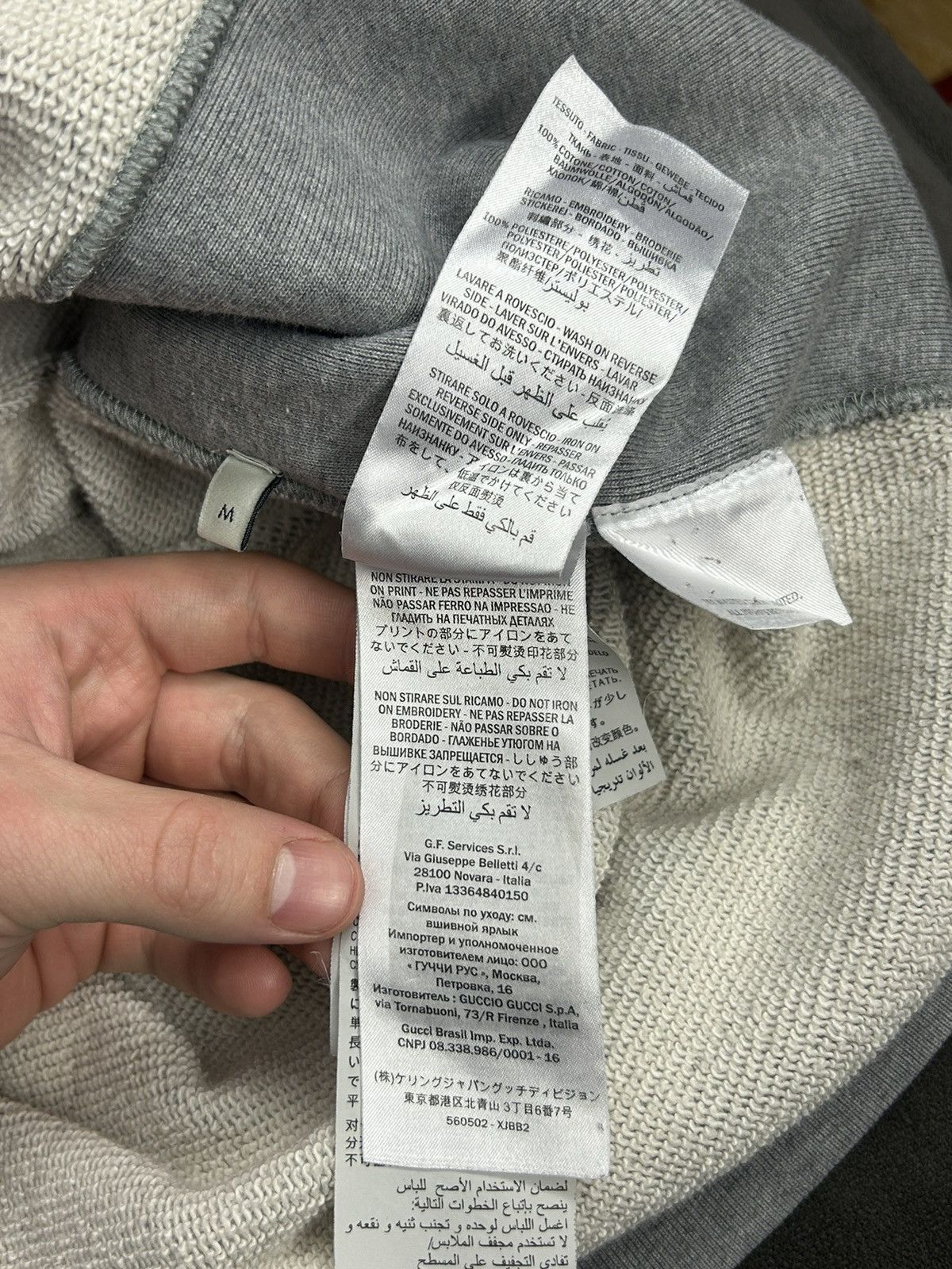 Gucci Gucci “The Face” Grey Hoodie – Box Logo Style – Size M Size US M / EU 48-50 / 2 - 23 Thumbnail