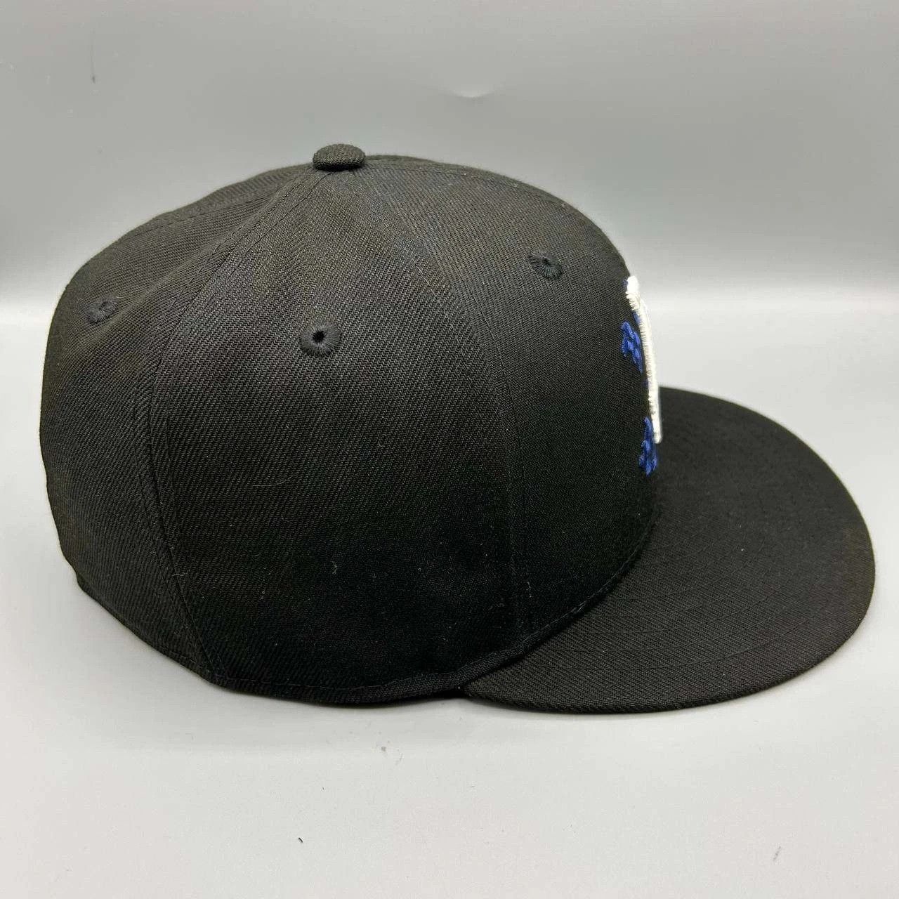 New Era Los Angeles LA Dodgers Hat Men 7 1/8 Black MLB Fitted Cap Size ONE SIZE - 6 Thumbnail