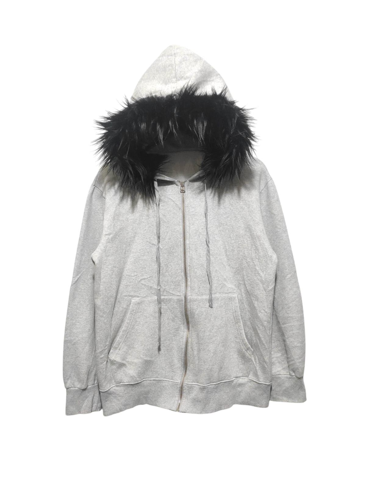 Pre-owned Hysteric Glamour X If Six Was Nine Gray Zipper Fur Hoodie Ifsixwasnine Lgb Style In Grey