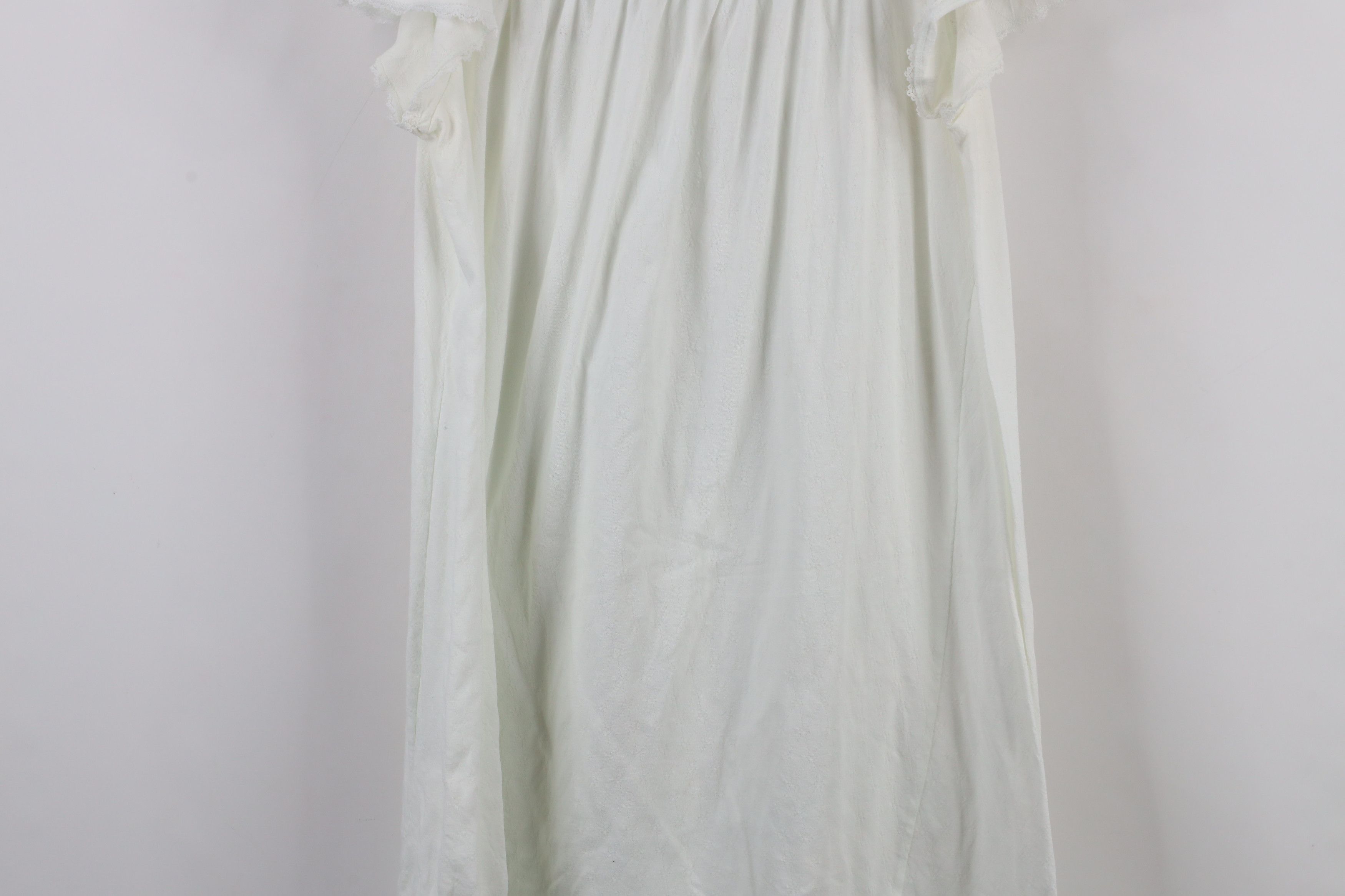 Vintage Vintage 90s Miss Elaine Lace Knit Night Gown Sleep Shirt Size M / US 6-8 / IT 42-44 - 10 Thumbnail
