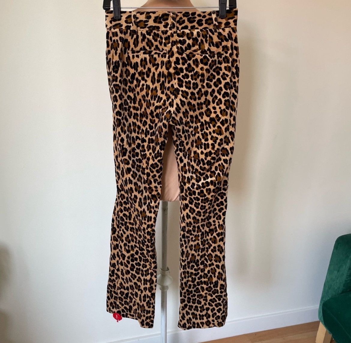 Frame FRAME Classic Cheetah Blazer Cheetah-Print Velvet Pants Suit Size 25" / US 0 / IT 36 - 8 Thumbnail