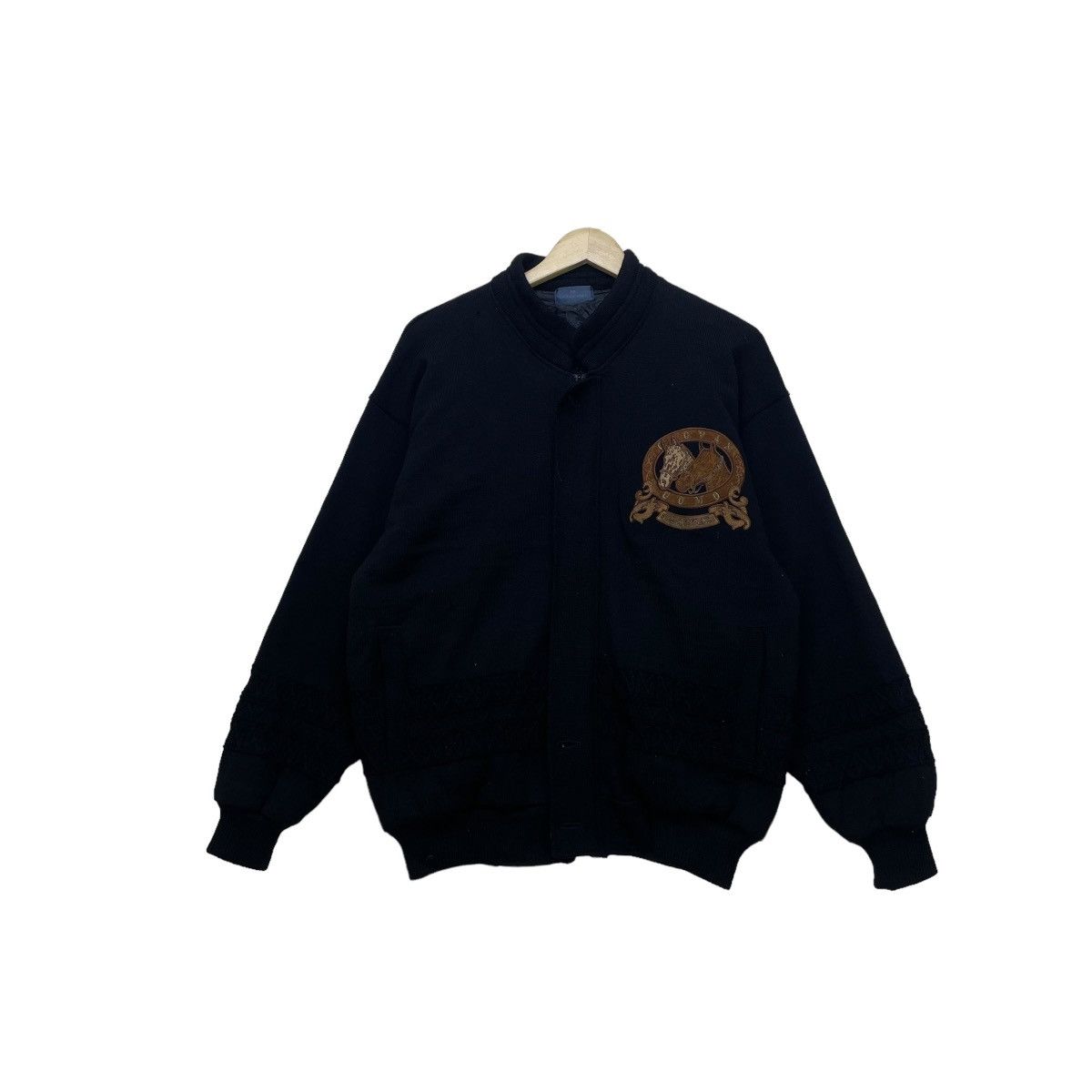 Other Japanese Brand Giovanuomo Knit Big Logo Jacket Size US M / EU 48-50 / 2 - 2 Thumbnail