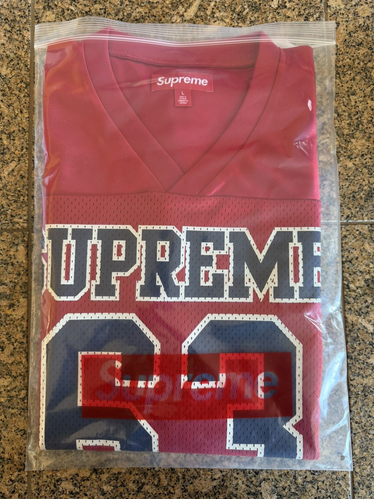Supreme Bones Football Jersey Lサイズ レッド