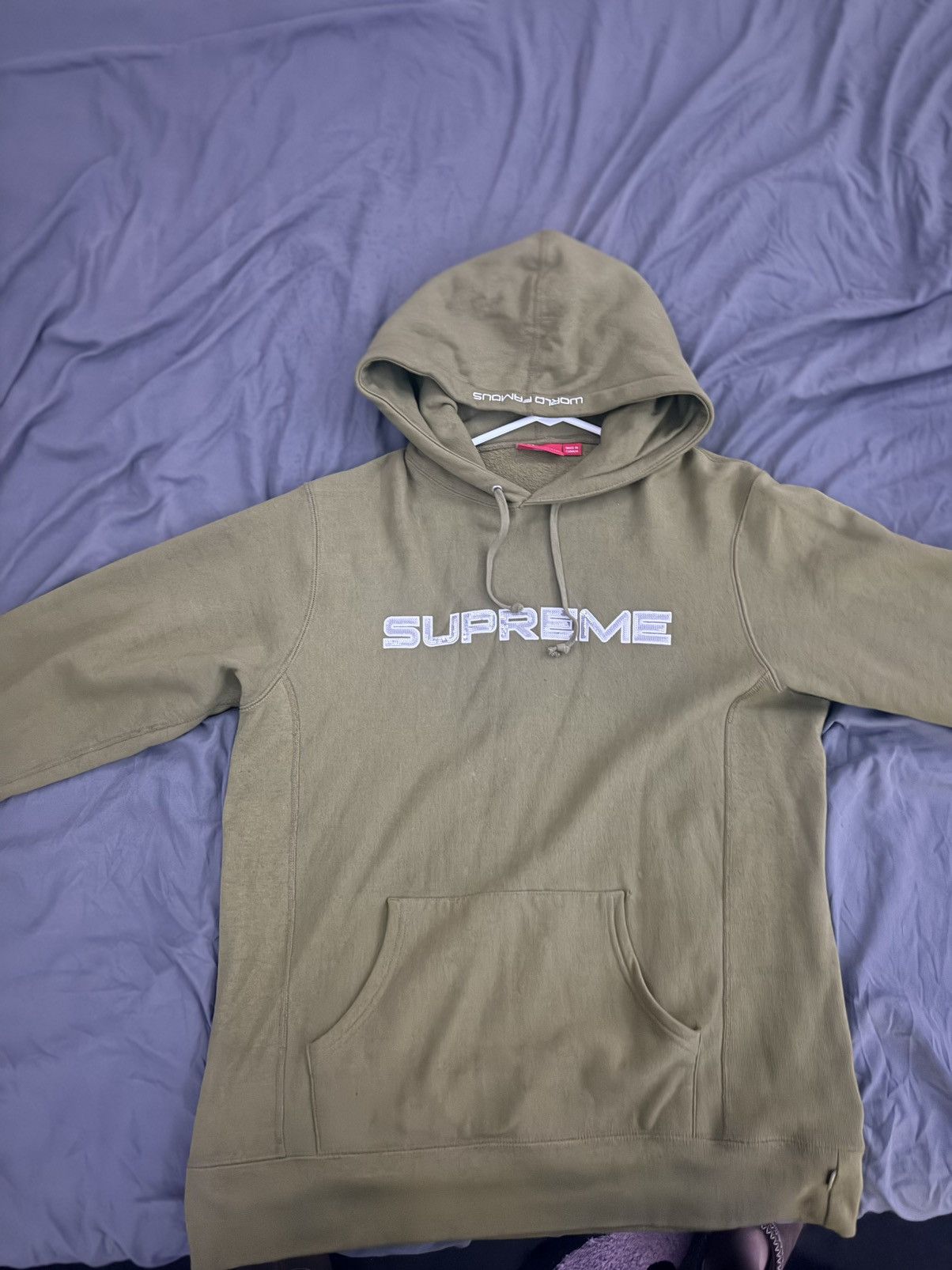 Supreme 2017 Supreme Moss Green Hoodie Size US L / EU 52-54 / 3 - 1 Thumbnail