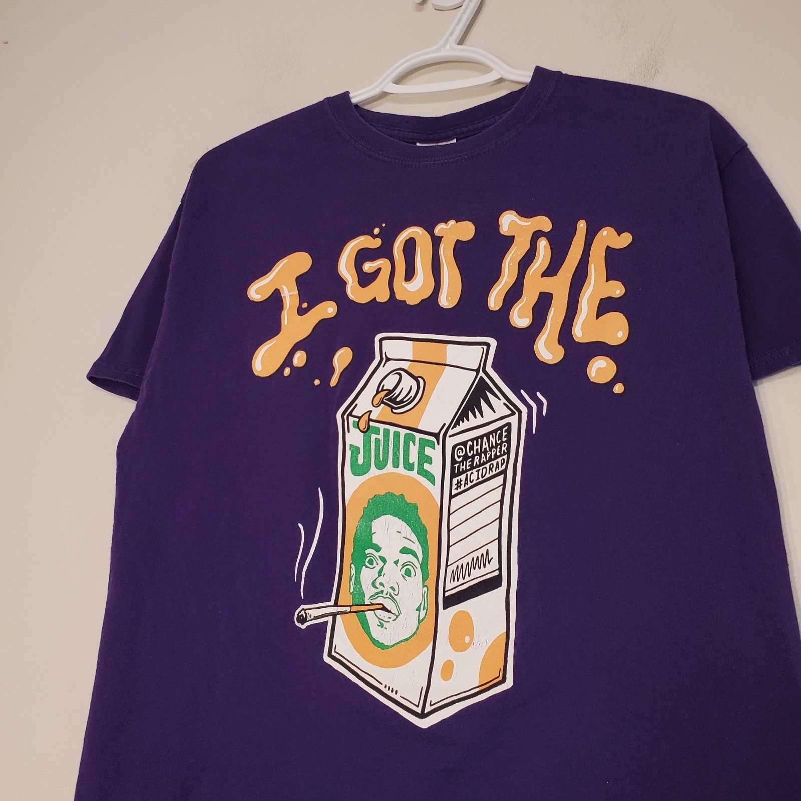 Rap Tees Chance The Rapper I Got The Juice rap shirt purple size M Size US M / EU 48-50 / 2 - 3 Thumbnail