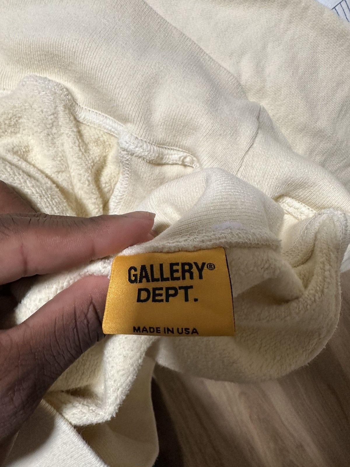 Gallery Dept. Gallery Dept Cream/White Hoodie Size US M / EU 48-50 / 2 - 7 Thumbnail