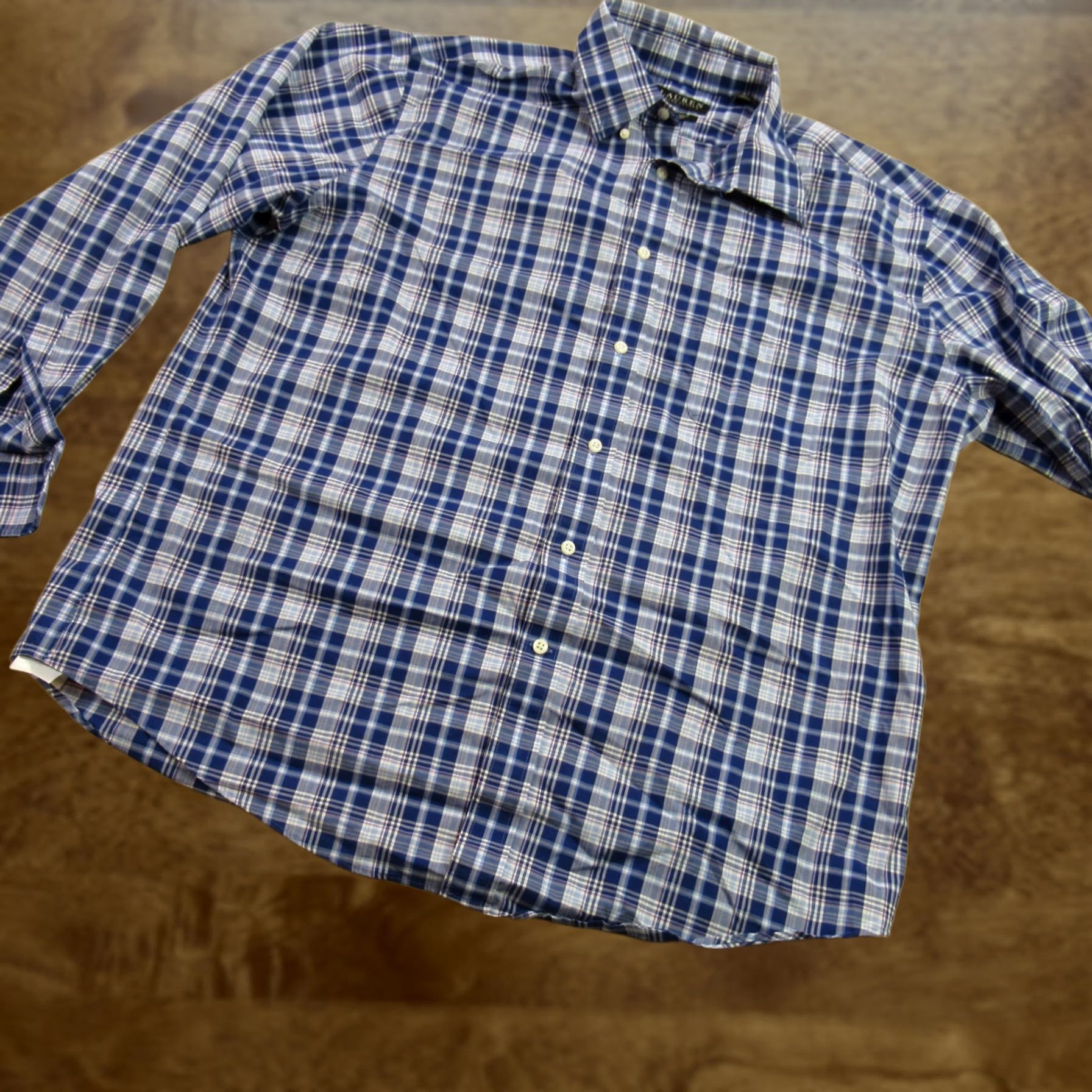Polo Ralph Lauren Ralph Lauren Shirt Mens XL Long Sleeve Casual Button Front Plaid Blake Blue Size US XL / EU 56 / 4 - 1 Thumbnail