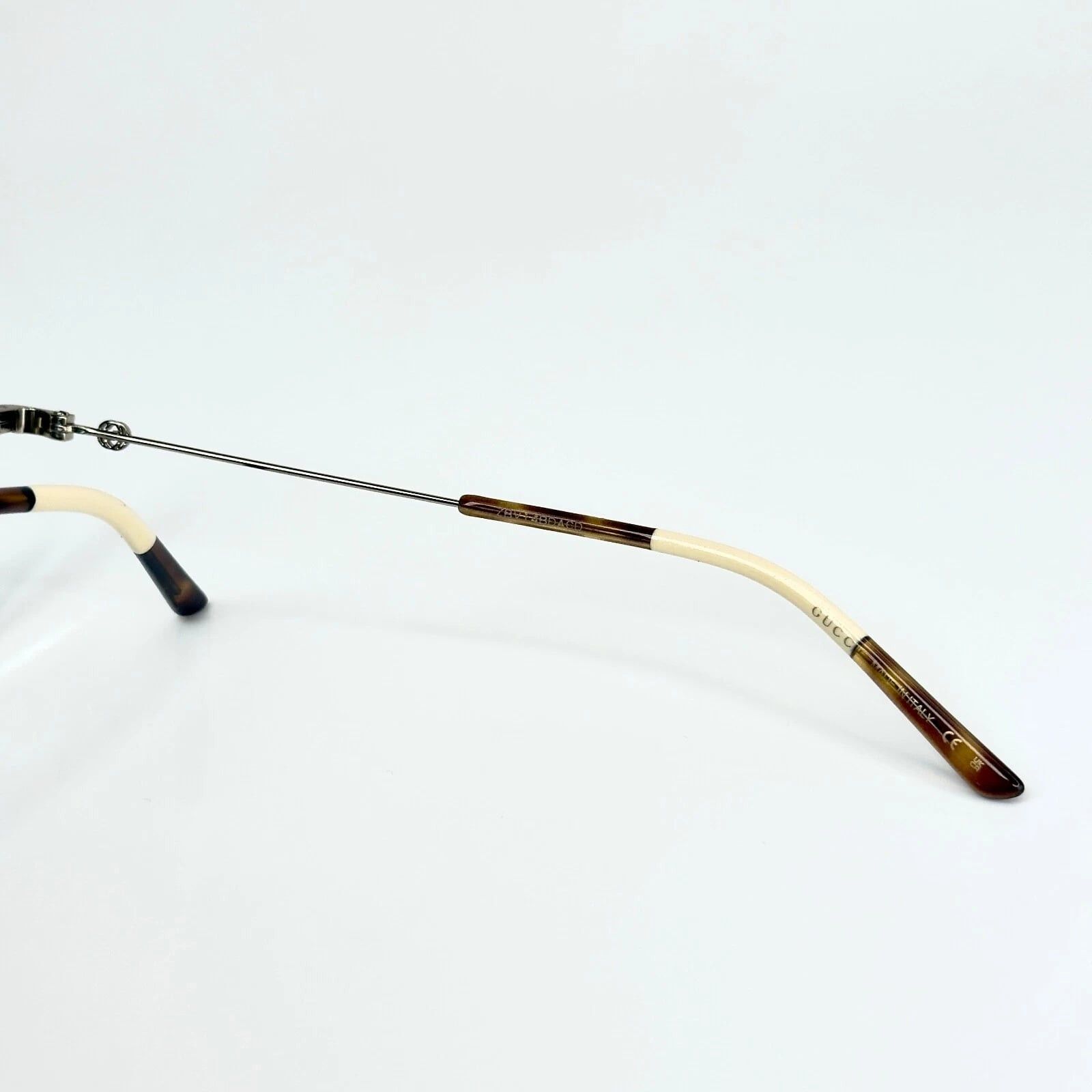 Gucci GUCCI GG0684O 0684 Gold Logo Unisex Oval Eyeglasses 001 Size ONE SIZE - 3 Thumbnail