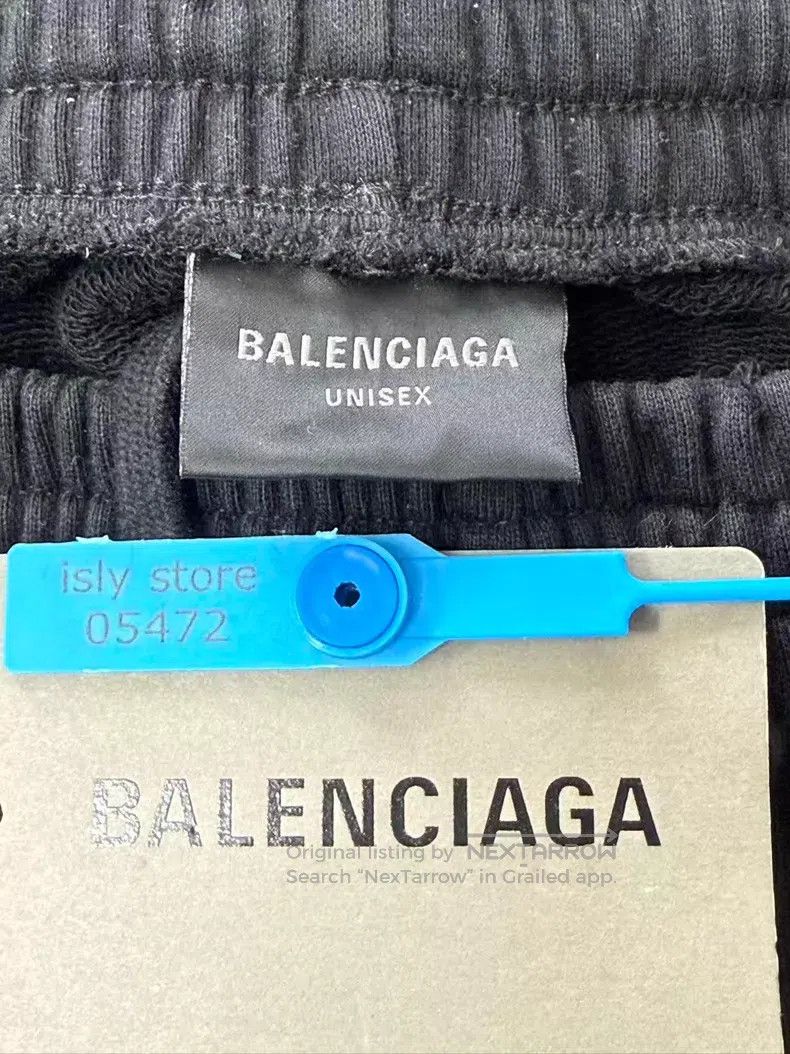 Balenciaga Balenciaga size XS Letter Pattern Printed Straight Leg Bla Size US 27 - 5 Thumbnail