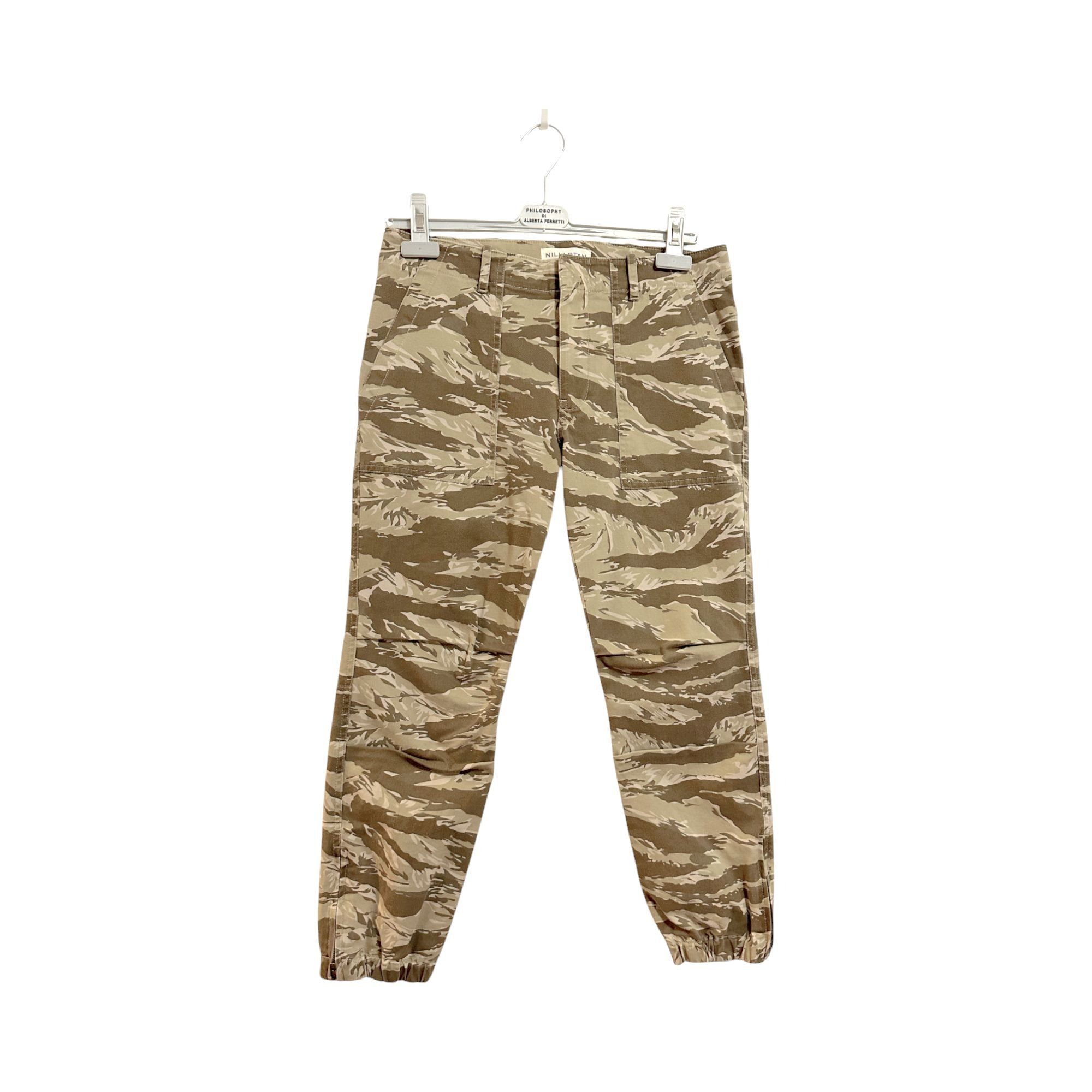 Nili Lotan Nili Lotan Cropped French Military Pant, Khaki Tiger Camo, S Size 28" / US 6 / IT 42 - 1 Thumbnail