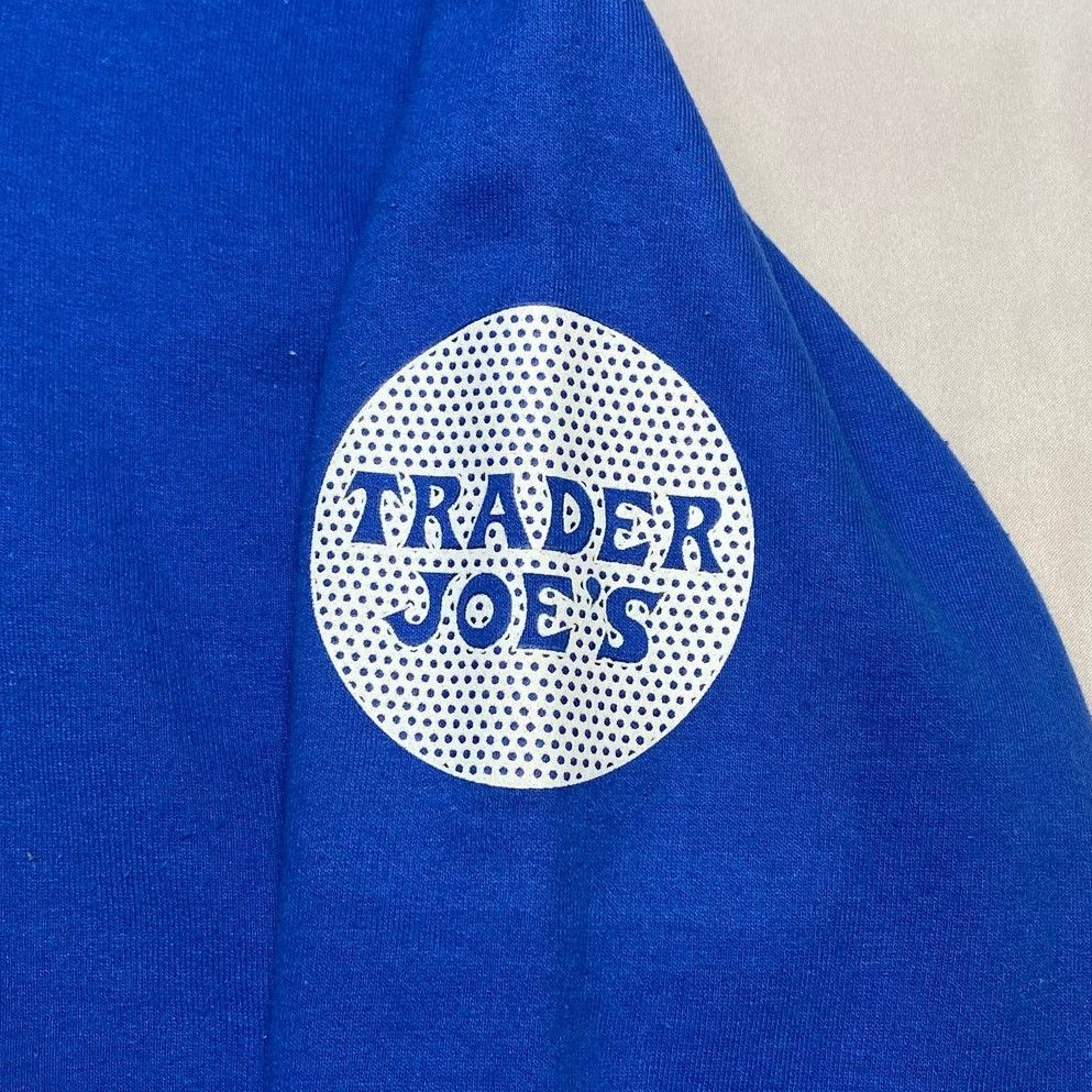 Gildan Trader Joe's Full Zip Hoodie Men's Medium Employee Blue Logo Size US M / EU 48-50 / 2 - 4 Thumbnail