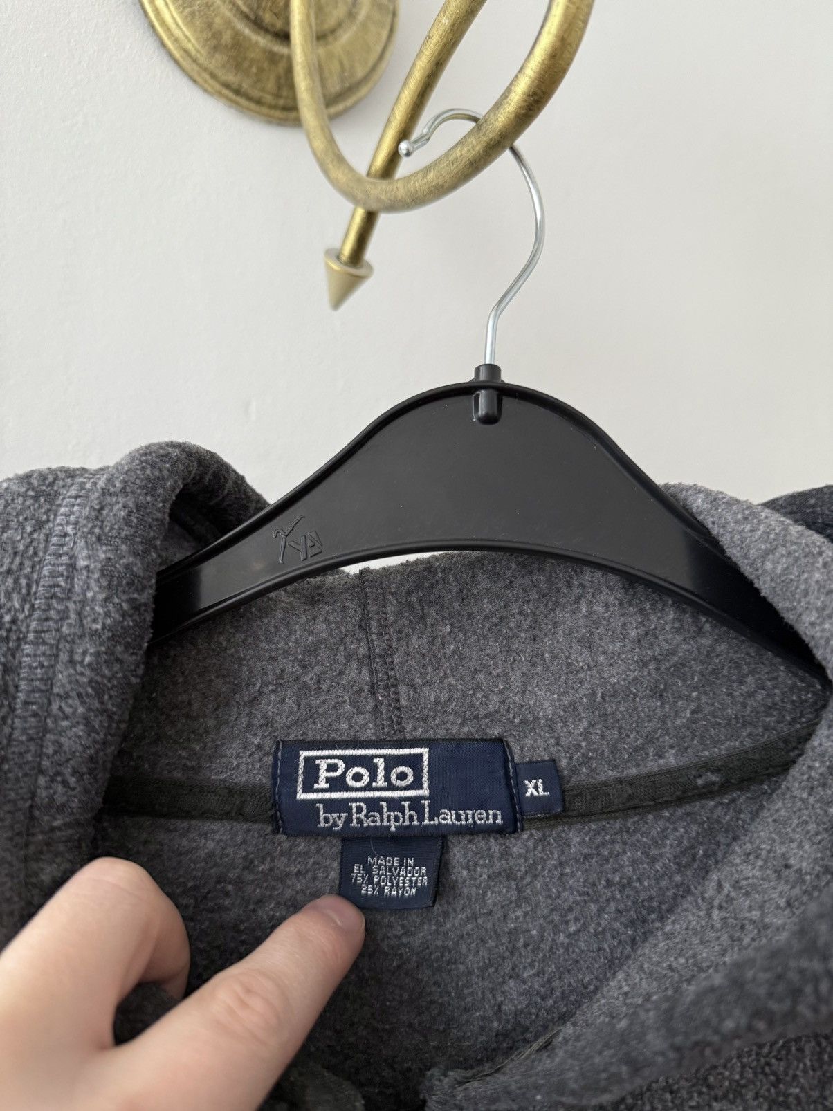 Polo Ralph Lauren Vintage Polo Ralph Lauren Fleece Zip Up Hoodie Size US XL / EU 56 / 4 - 7 Thumbnail
