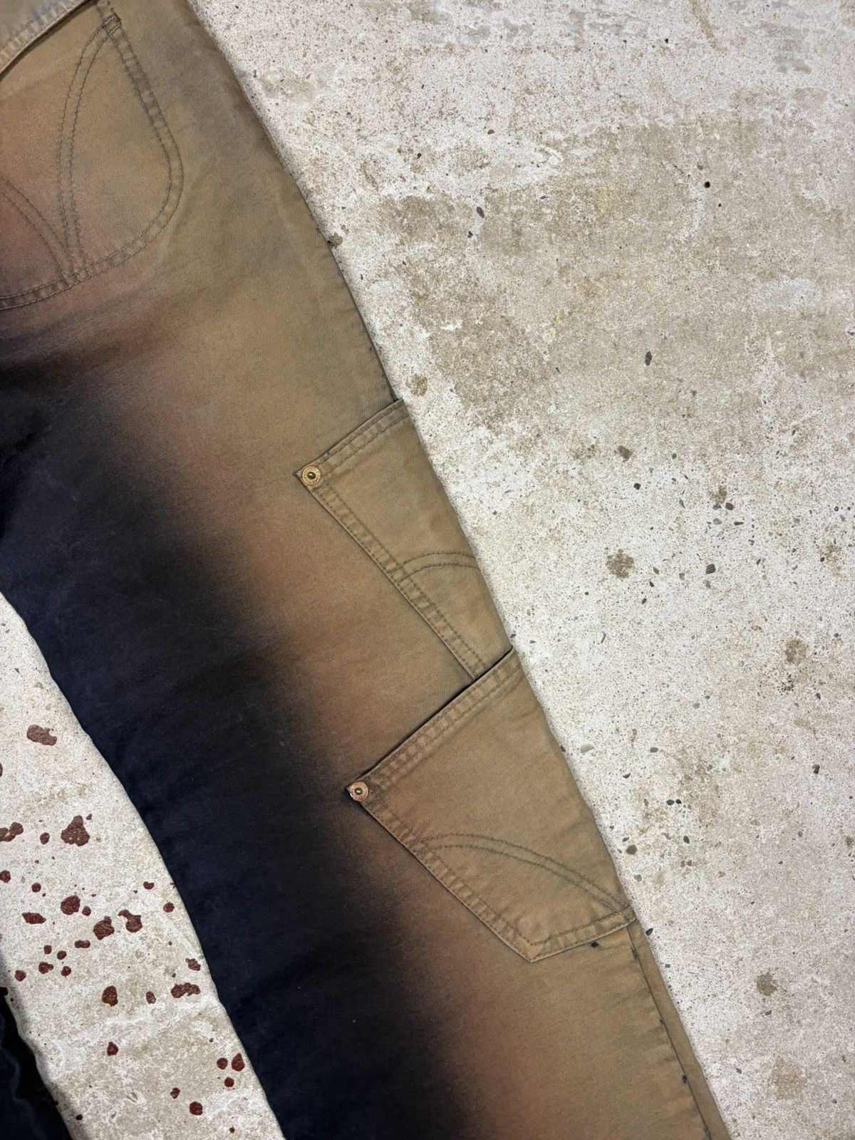 Dolce & Gabbana FW 2003 Dolce & Gabbana Utility Bronze Gradient Cargo Pants Size US 30 / EU 46 - 21 Thumbnail