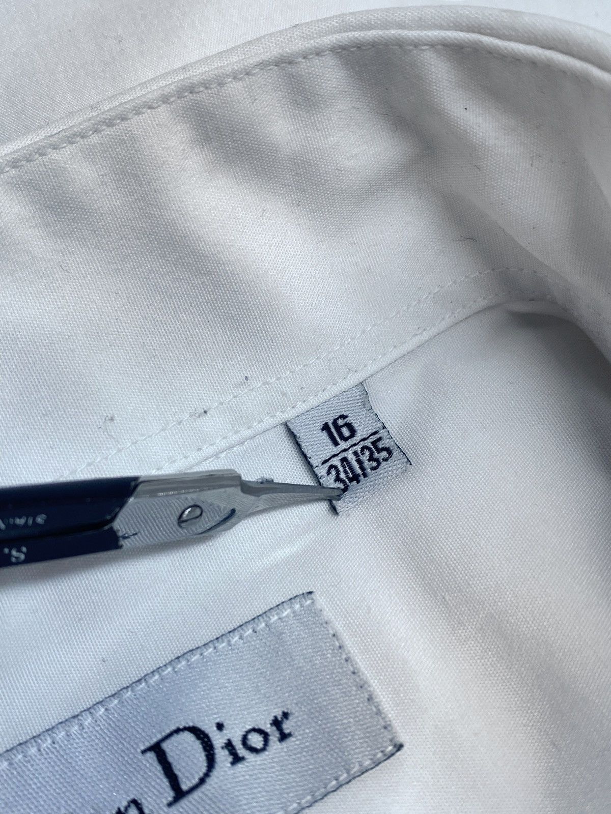 Christian Dior Monsieur 🔥 90s DIOR COTTON SHIRT MINIMAL EMBROIDERED LOGO ESSENTIAL Size US L / EU 52-54 / 3 - 13 Thumbnail