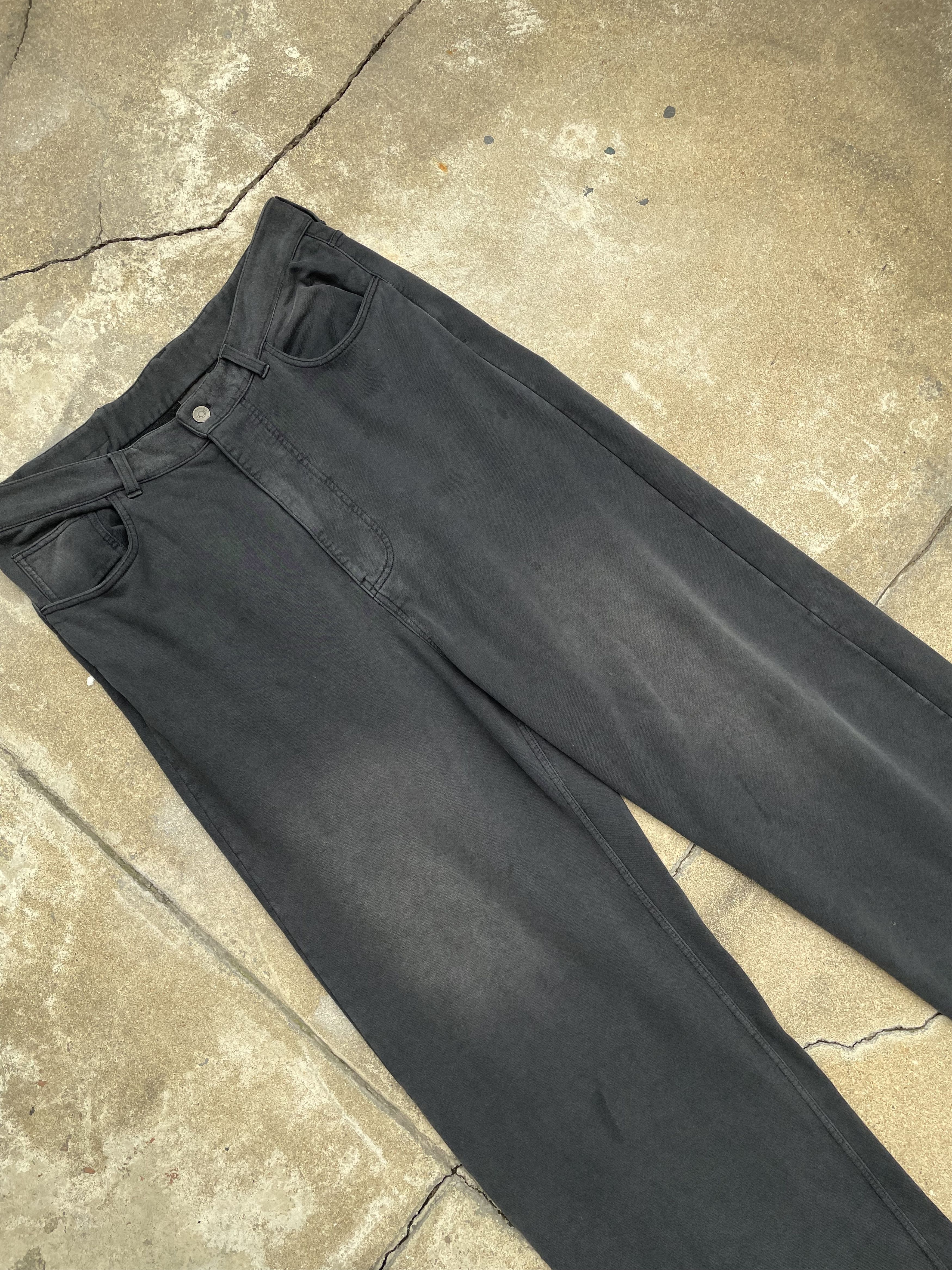 Balenciaga FW22 Trompe-l'œil Denim Print Sweatpants Size US 32 / EU 48 - 3 Thumbnail