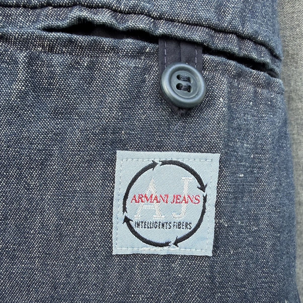 Giorgio Armani Vintage Armani Jeans Denim Blazer Dark Wash Made In Italy Size US L / EU 52-54 / 3 - 11 Thumbnail