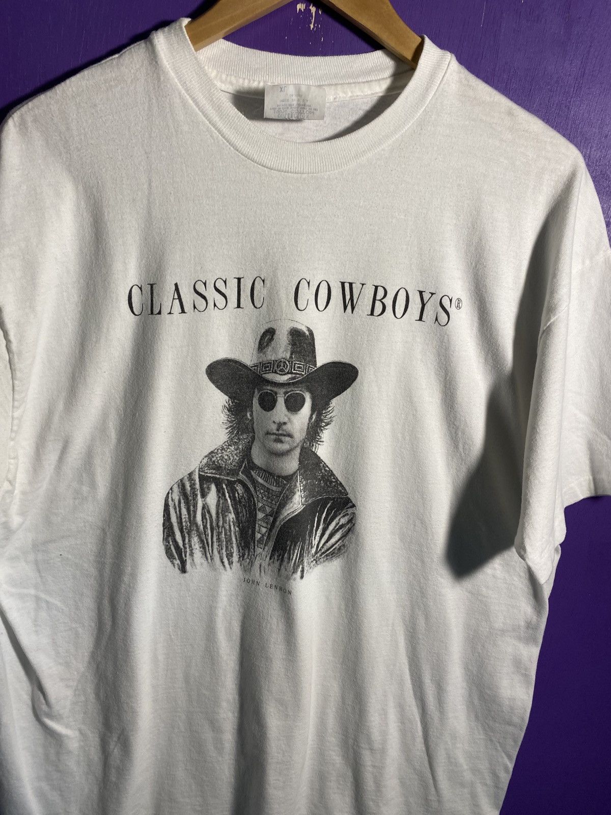 Band Tees Vintage 90s John Lennon classic cowboys t-shirt Size US L / EU 52-54 / 3 - 3 Thumbnail