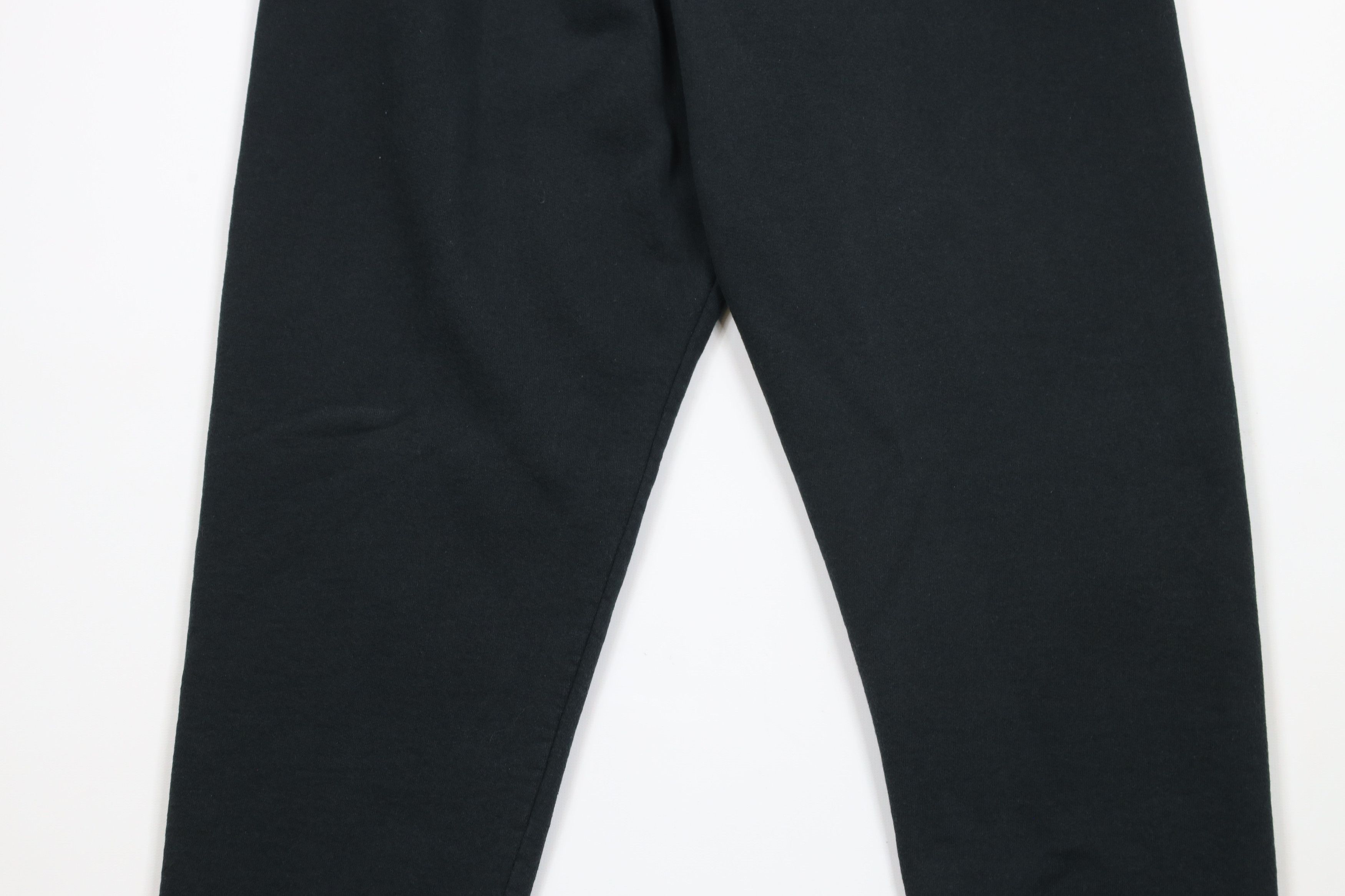 Vintage Vintage 90s Streetwear Blank Tapered Leg Sweatpants Black Size US 34 / EU 50 - 10 Thumbnail