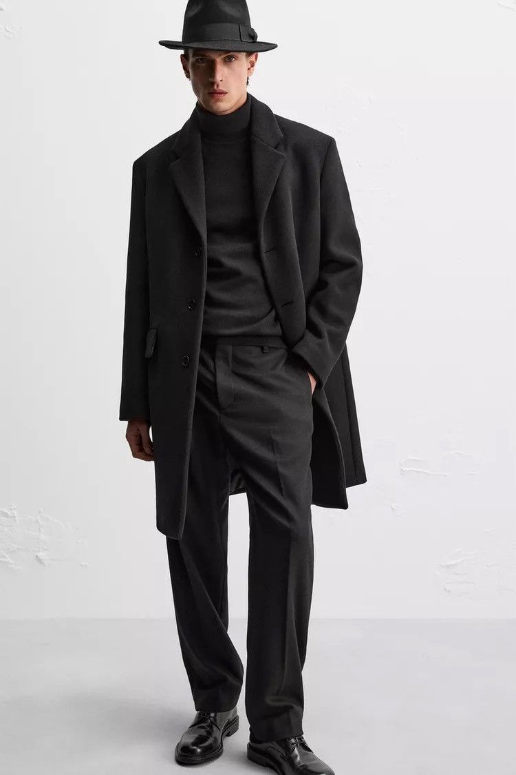 Zara Manteco Wool Blend Coat Size US L / EU 52-54 / 3 - 19 Thumbnail